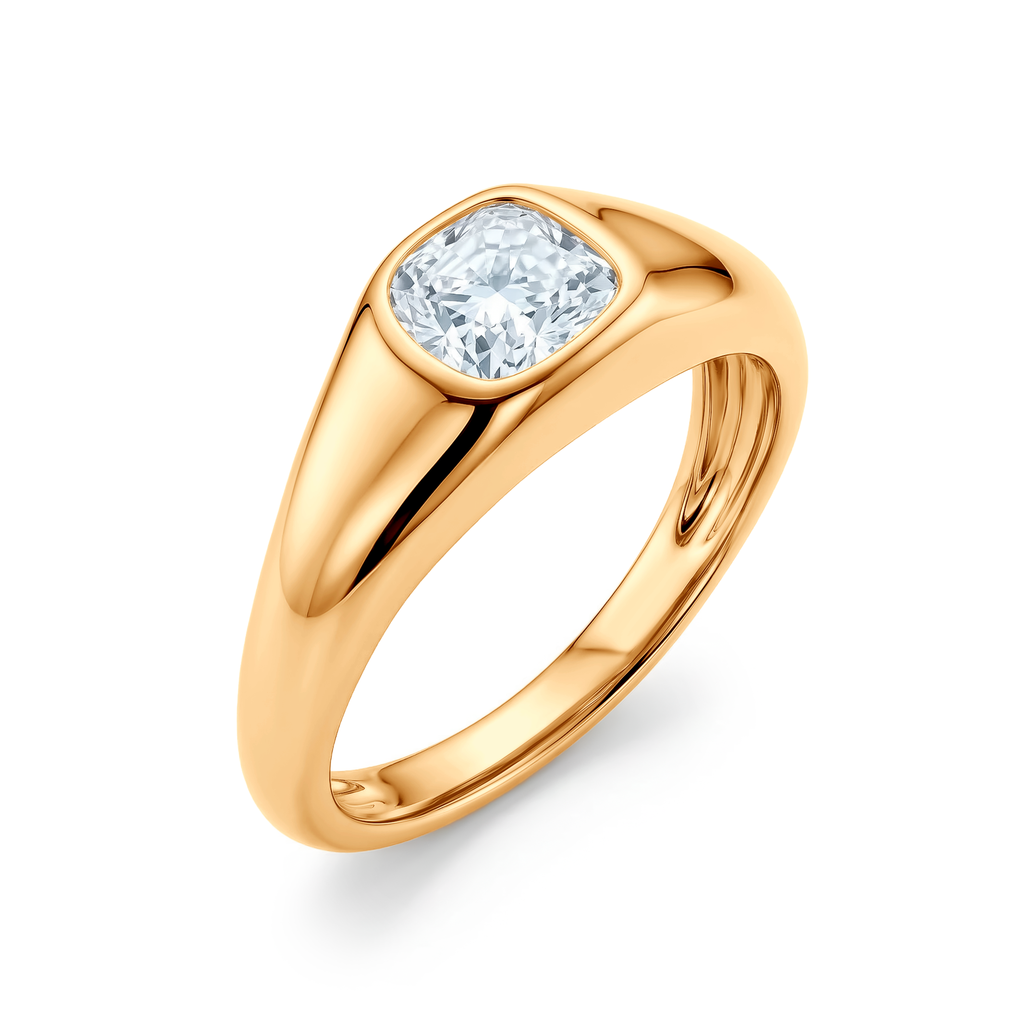 Sygnet Savicki: złoty, diament laboratoryjny - 3