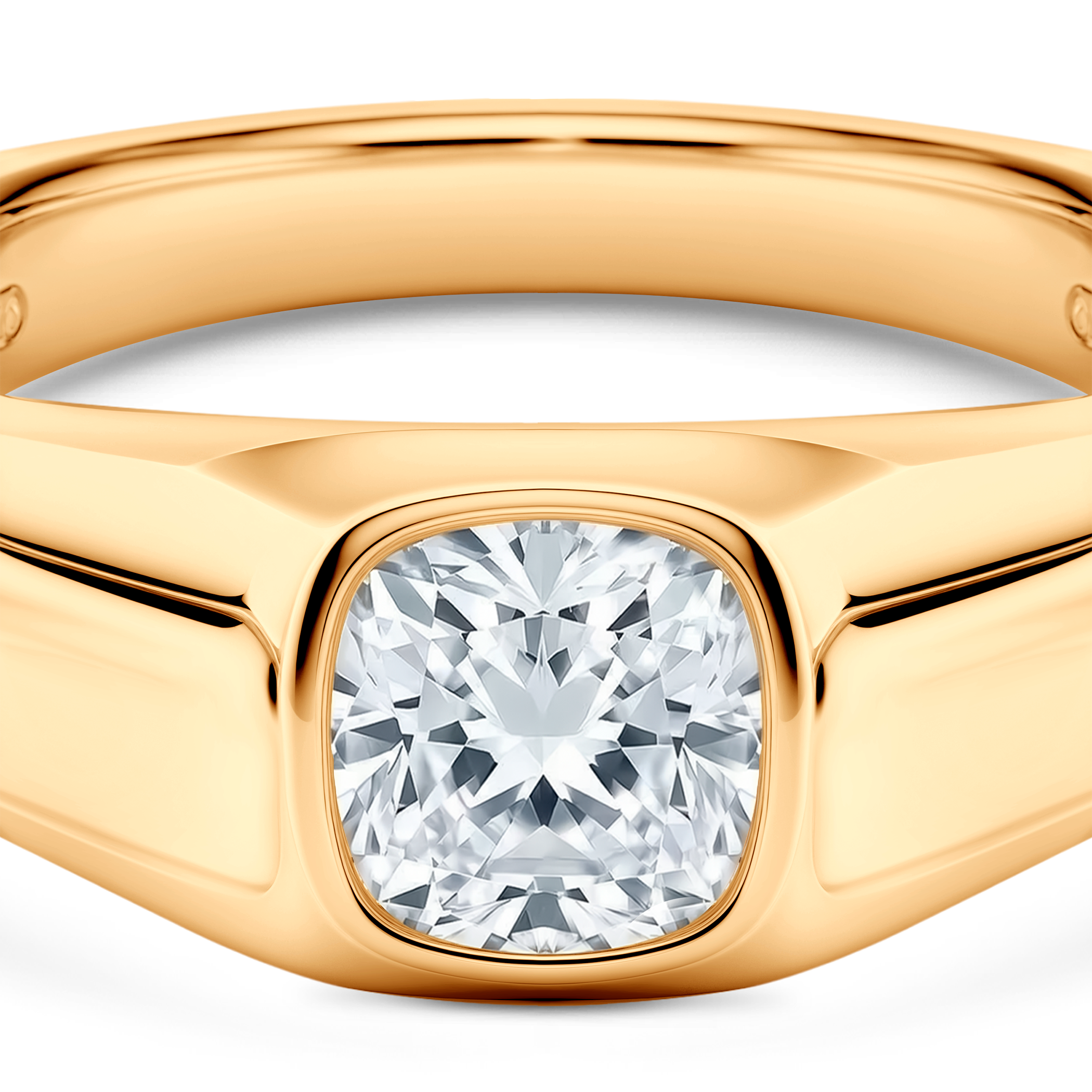 Sygnet Savicki: złoty, diament laboratoryjny - 4