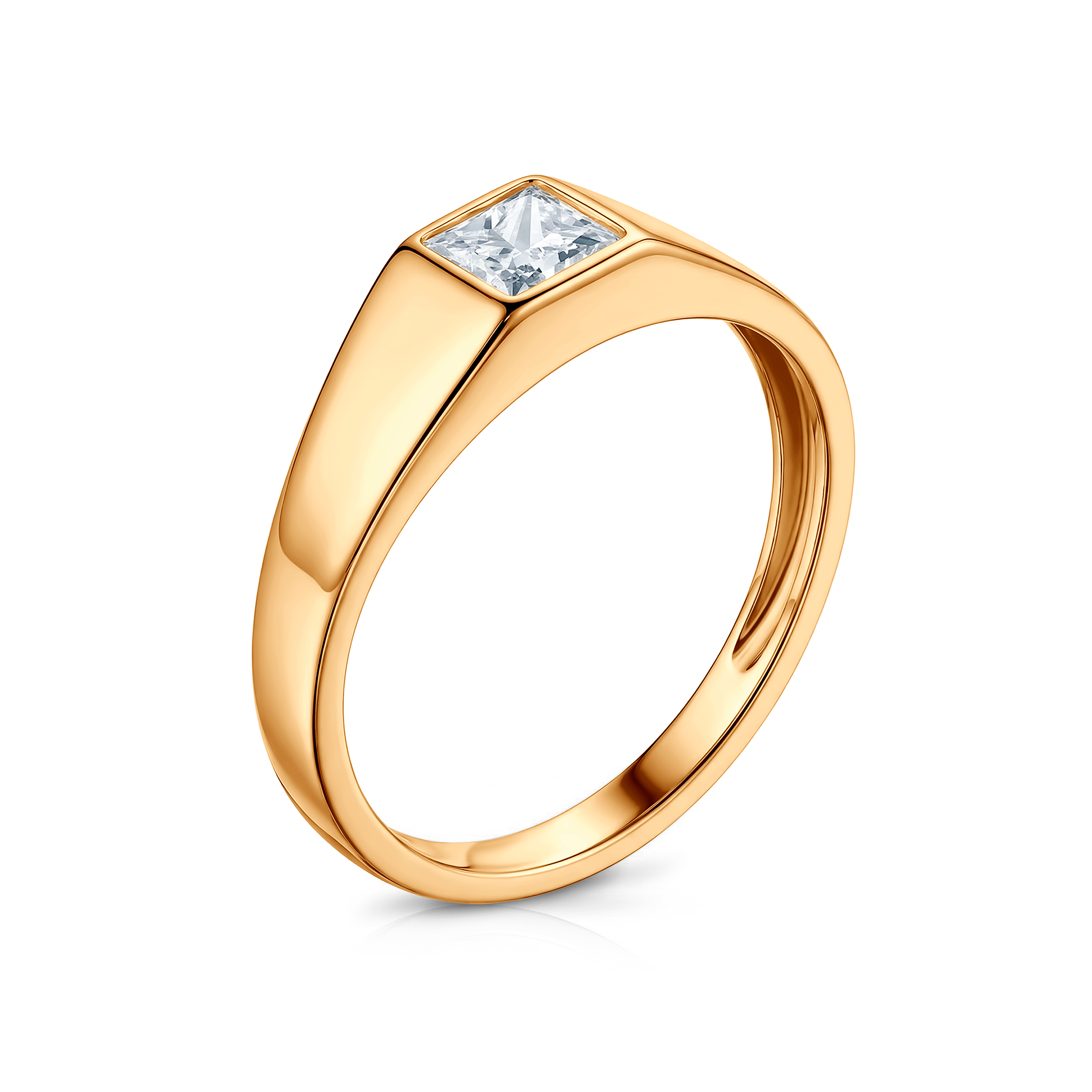 Sygnet Savicki: złoty, diament laboratoryjny - 3