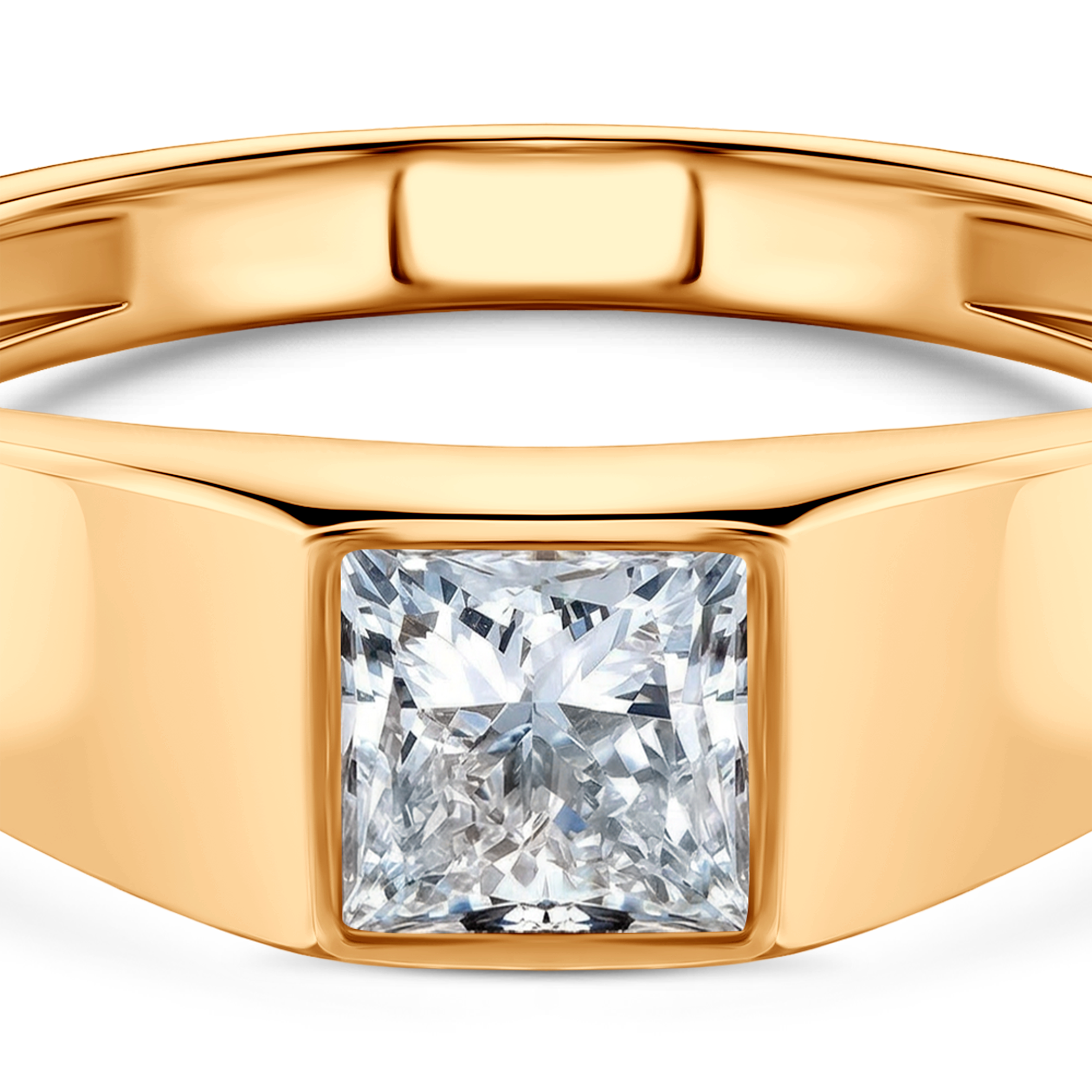 Sygnet Savicki: złoty, diament laboratoryjny - 4