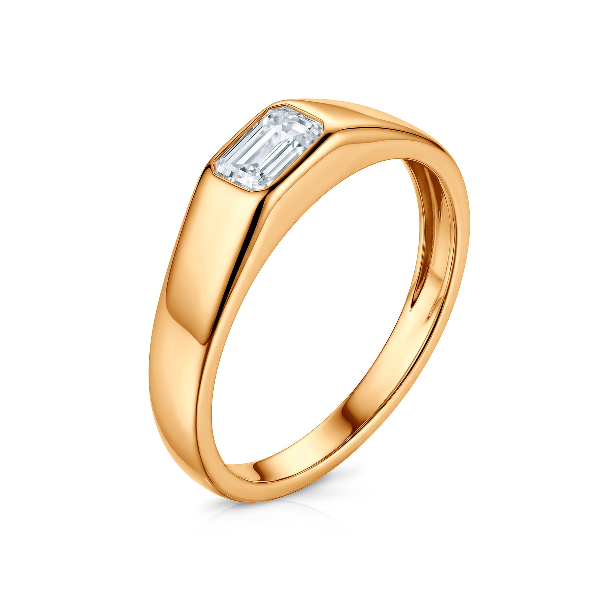 Sygnet Savicki: złoty, diament laboratoryjny - 3