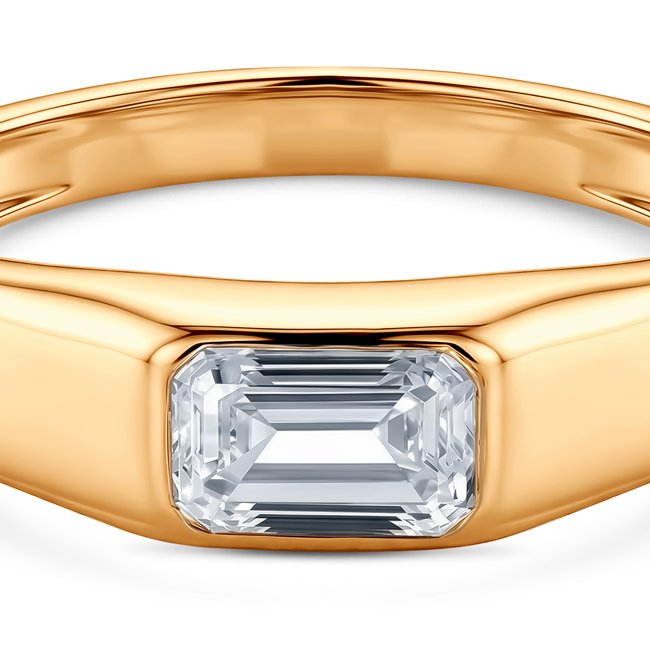 Sygnet Savicki: złoty, diament laboratoryjny - 4