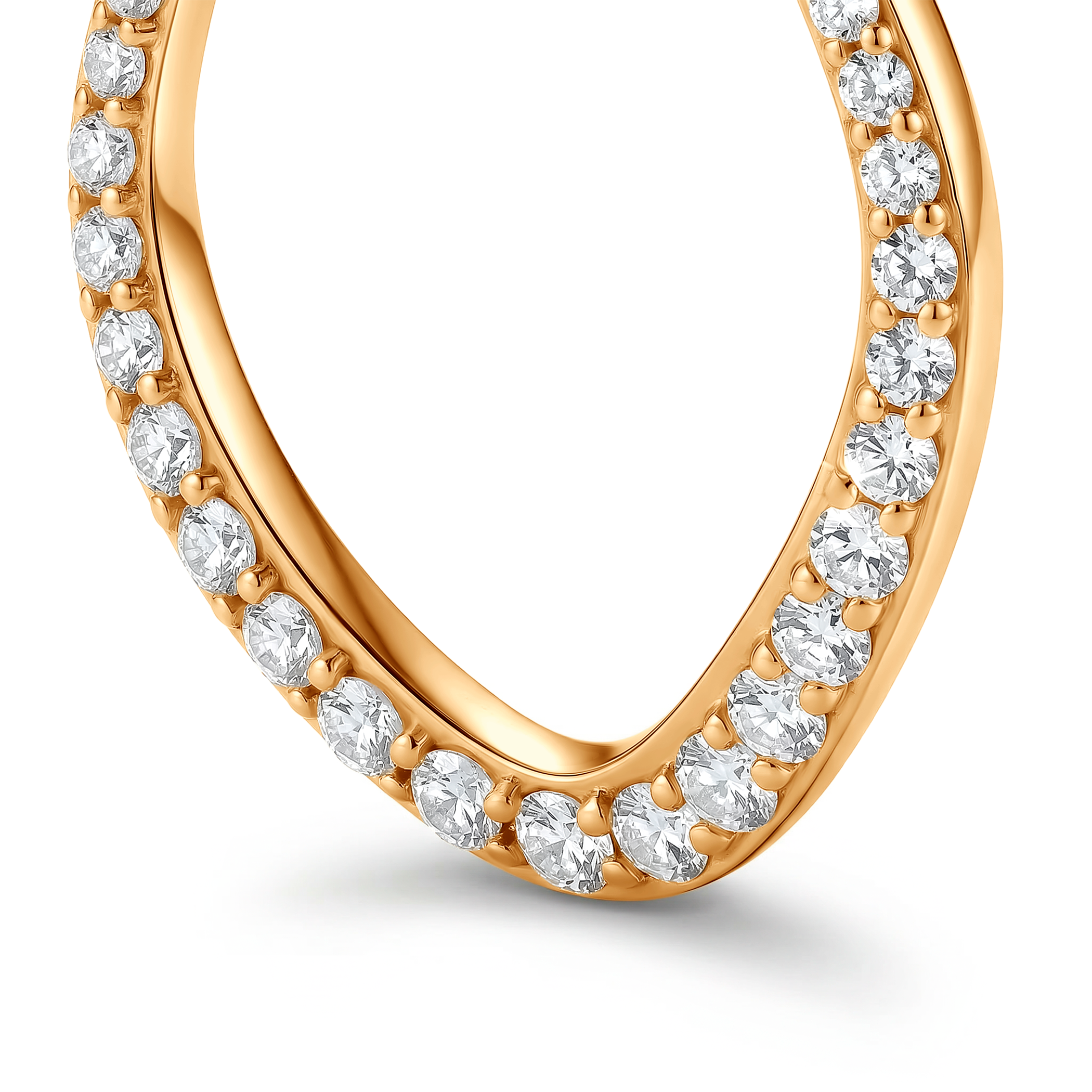 Zawieszka: złoto (próba 585), diamenty laboratoryjne - 4