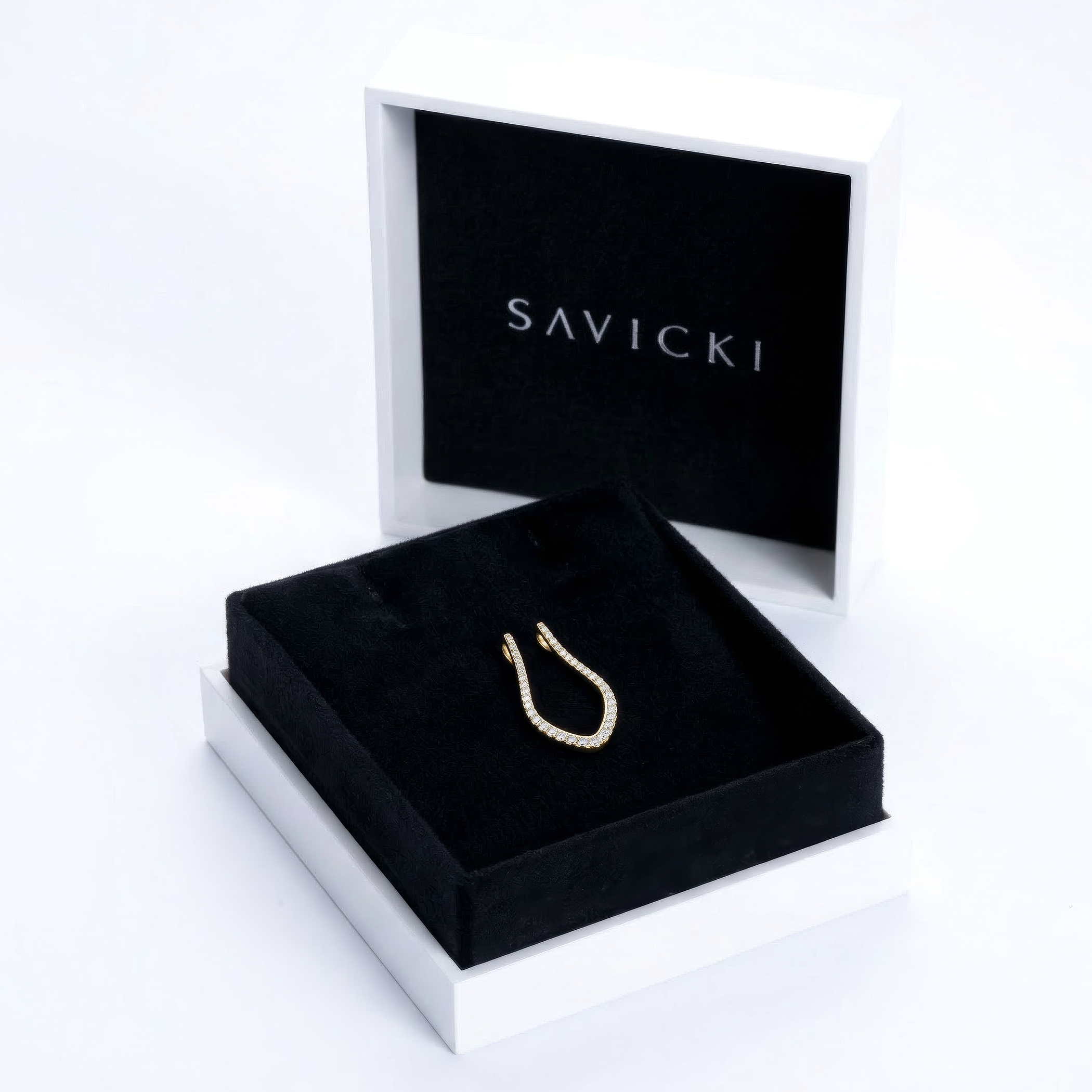 Zawieszka: złoto (próba 585), diamenty laboratoryjne - 6