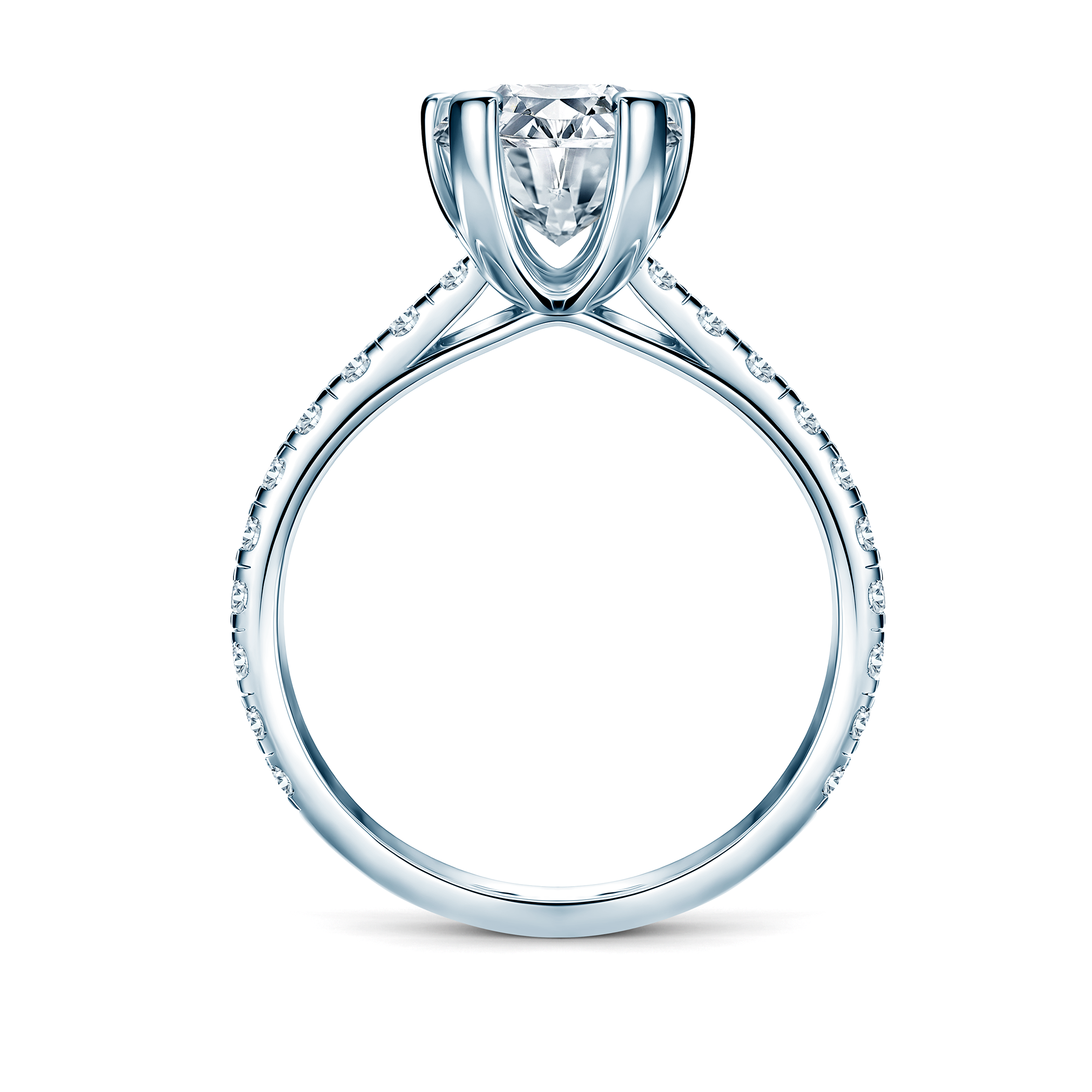 Pierścionek zaręczynowy Share Your Love: białe złoto, diament w szlifie serce - 3