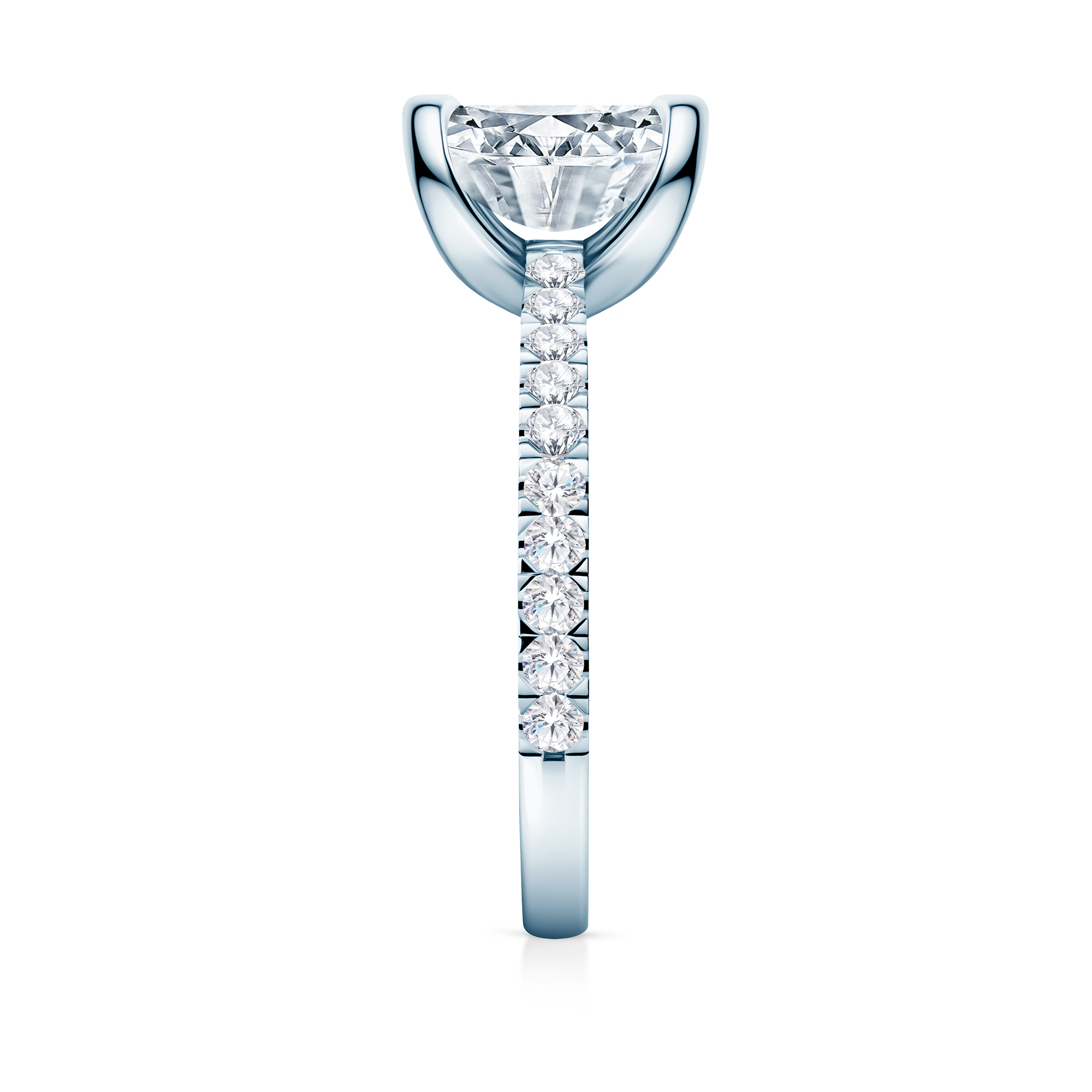 Pierścionek zaręczynowy Share Your Love: białe złoto, diament w szlifie serce - 6