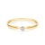 Zásnubní prsten SAVICKI: žluté zlato, diamant
