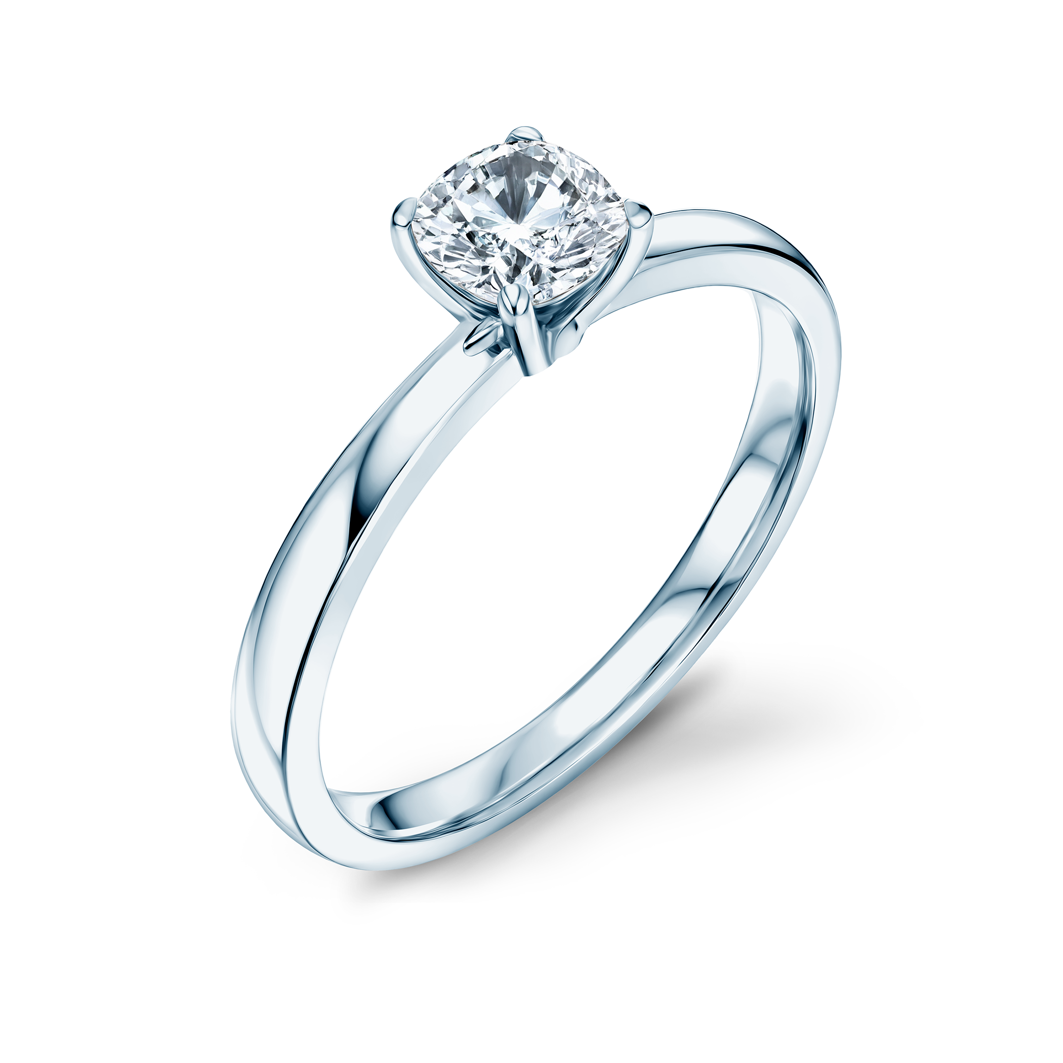 Pierścionek zaręczynowy Savicki: białe złoto, diament laboratoryjny - 3