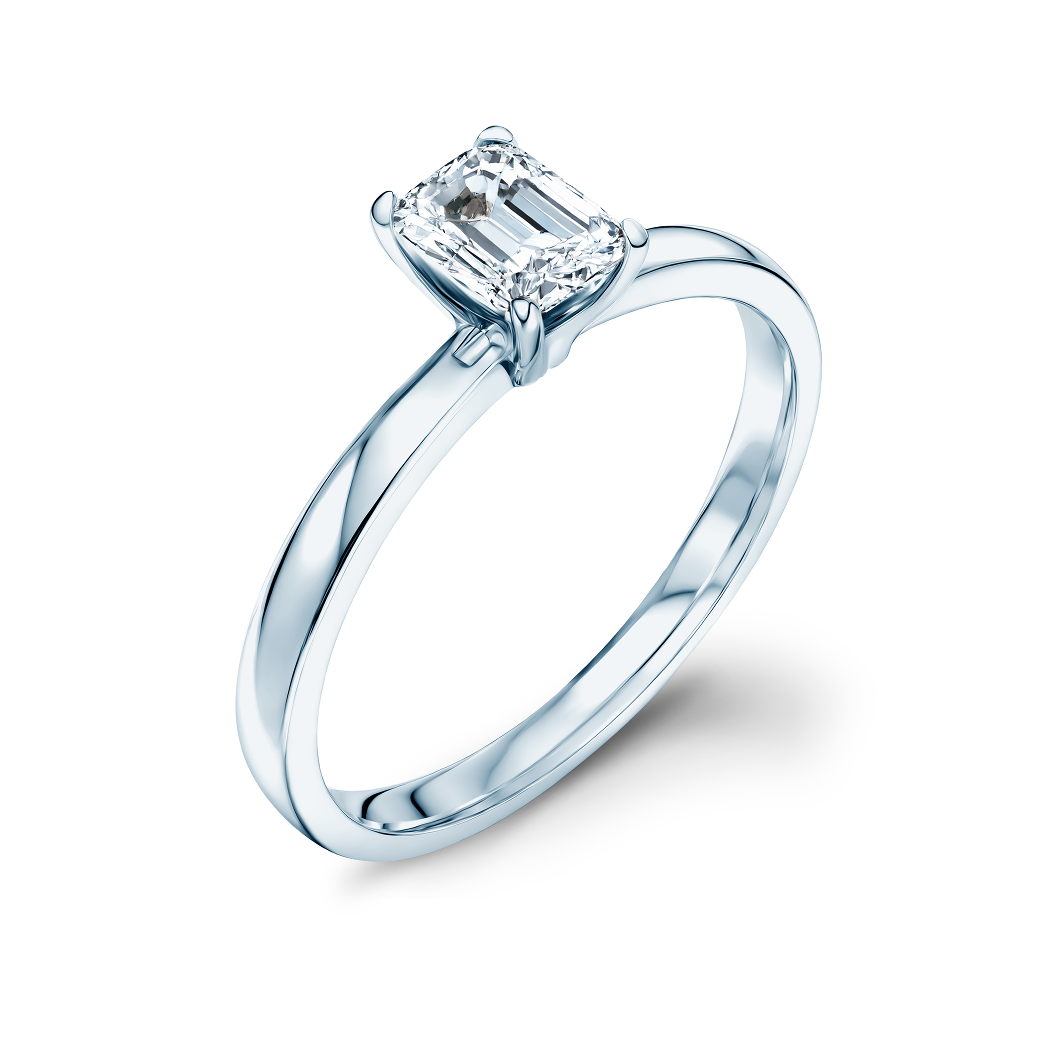 Pierścionek zaręczynowy Savicki: białe złoto, diament laboratoryjny - 3