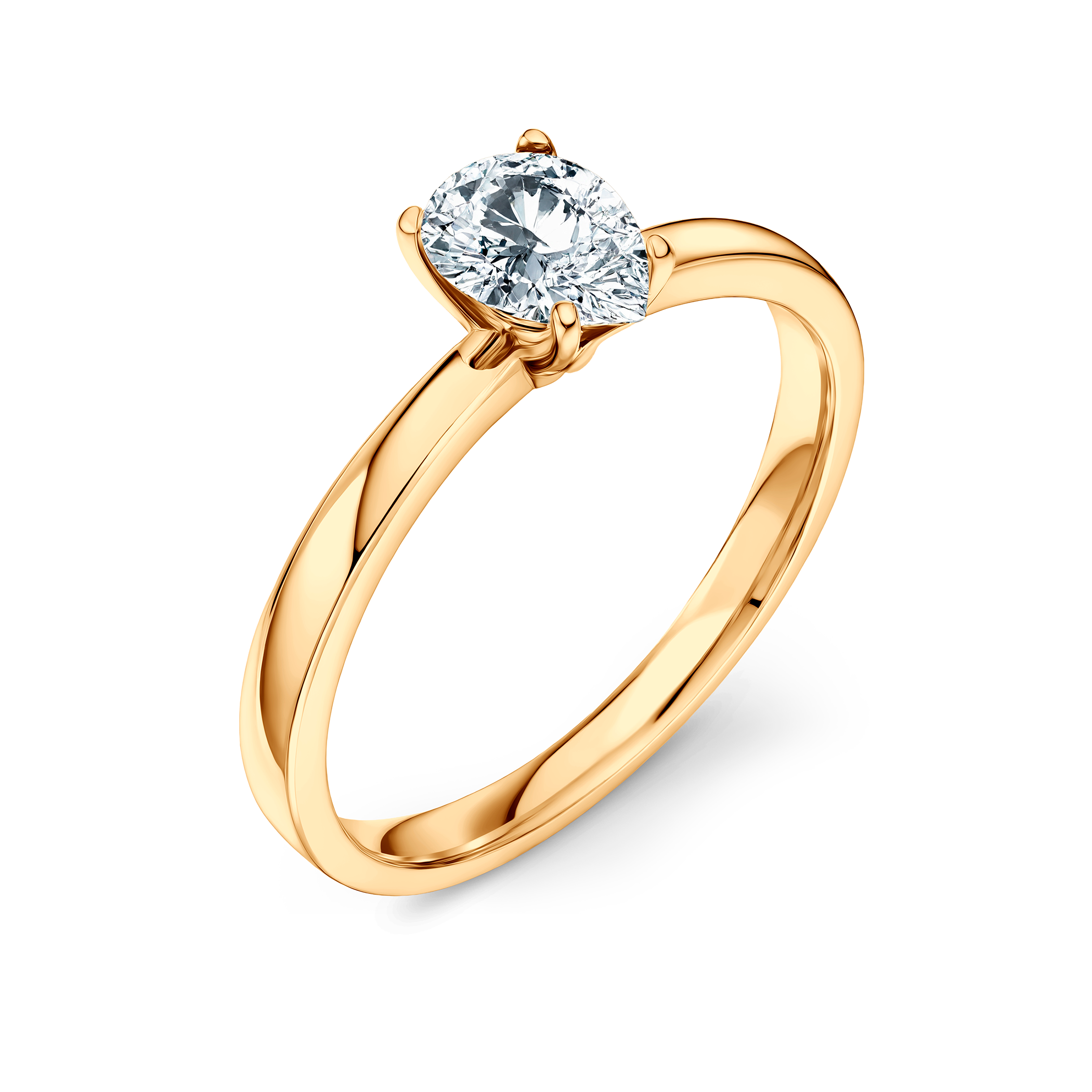 Pierścionek zaręczynowy Savicki: złoty, diament laboratoryjny - 3