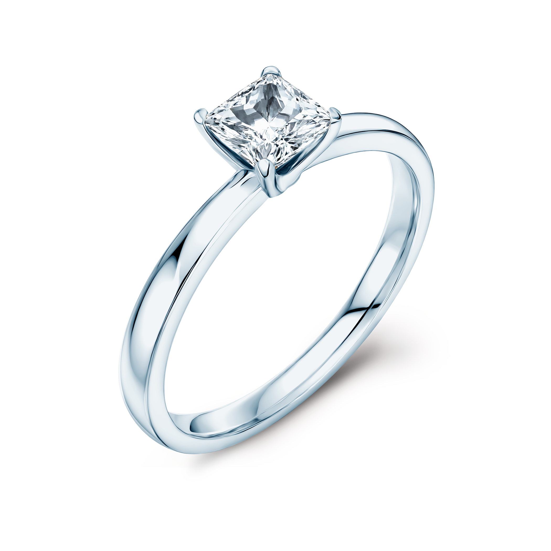 Pierścionek zaręczynowy Savicki: białe złoto, diament laboratoryjny - 3