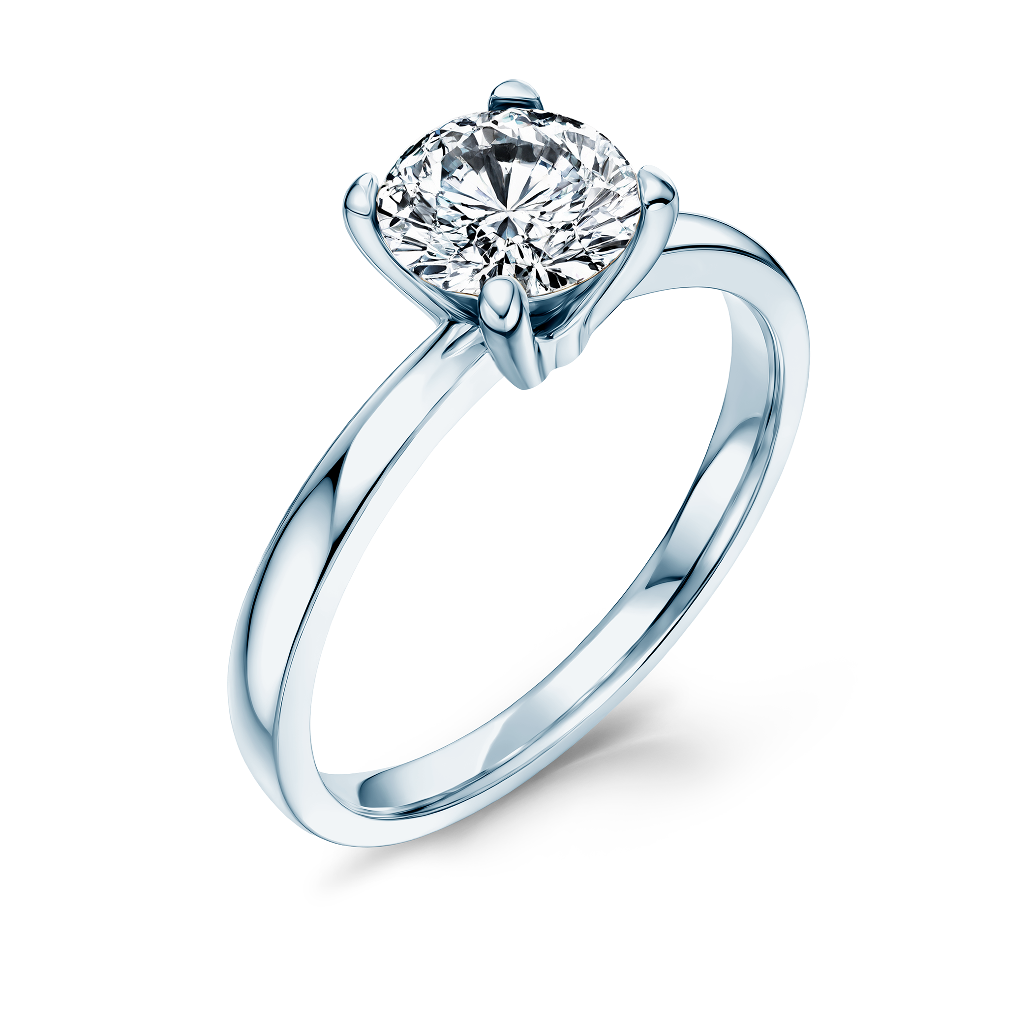 Pierścionek zaręczynowy Savicki: białe złoto, diament laboratoryjny - 3
