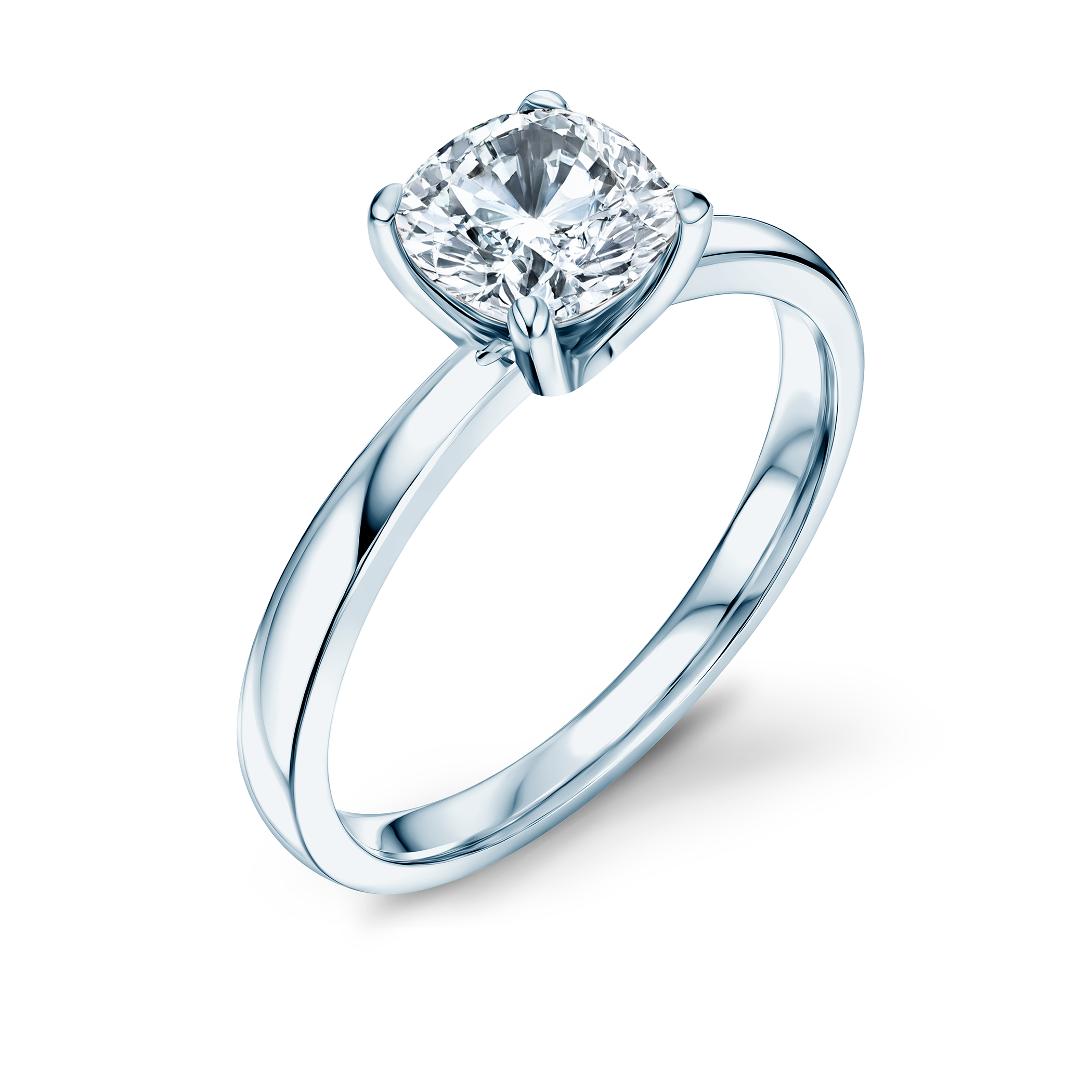 Pierścionek zaręczynowy Savicki: białe złoto, diament laboratoryjny - 3