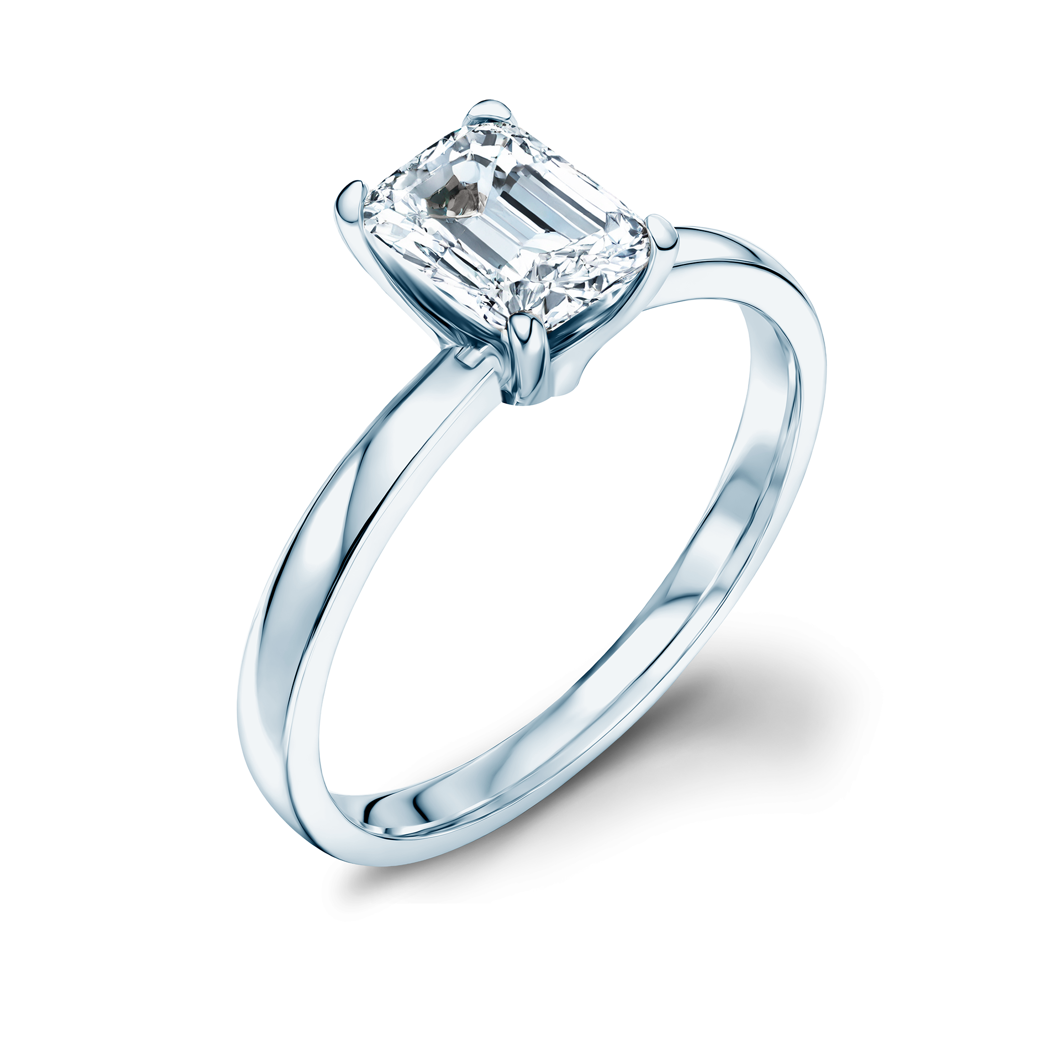 Pierścionek zaręczynowy Savicki: białe złoto, diament laboratoryjny - 3