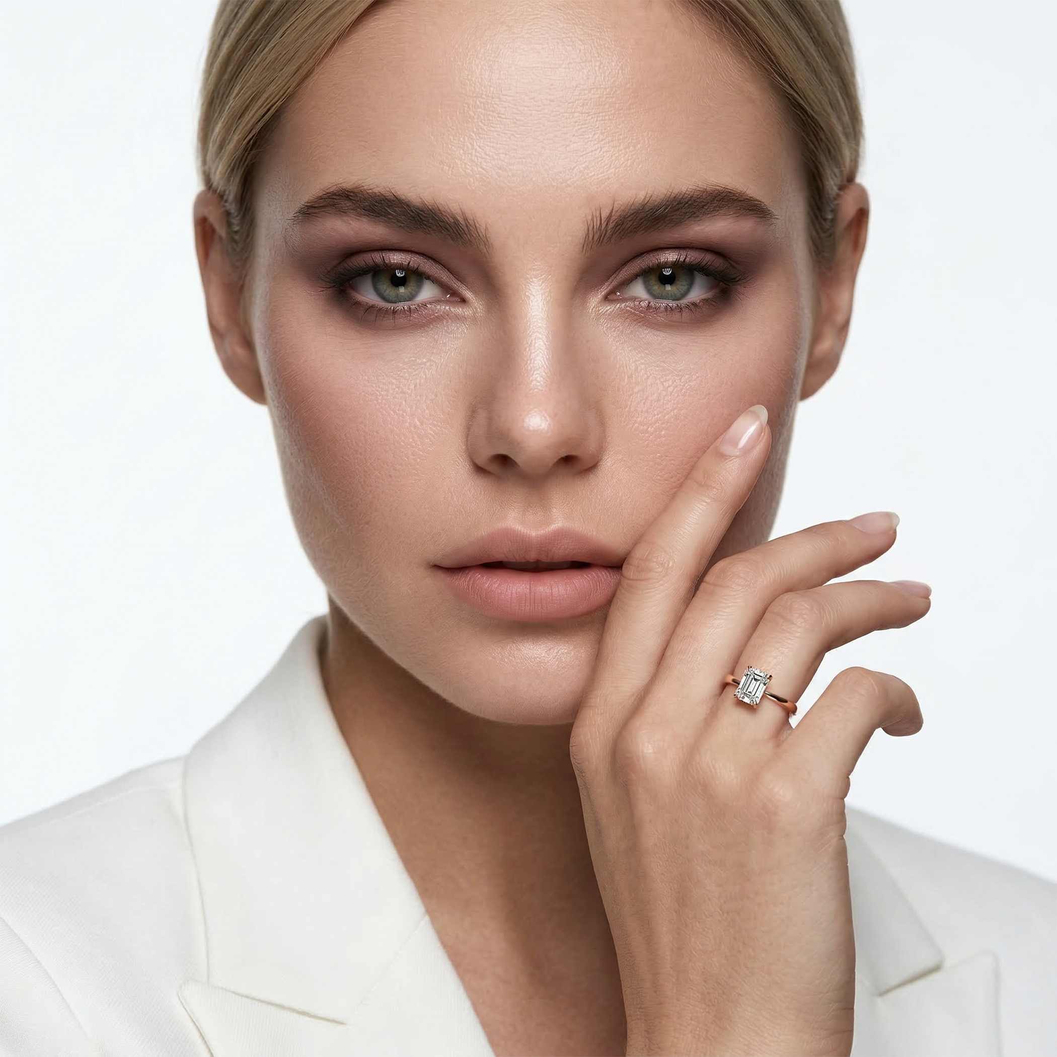 Pierścionek zaręczynowy Savicki: złoty, diament laboratoryjny - 4