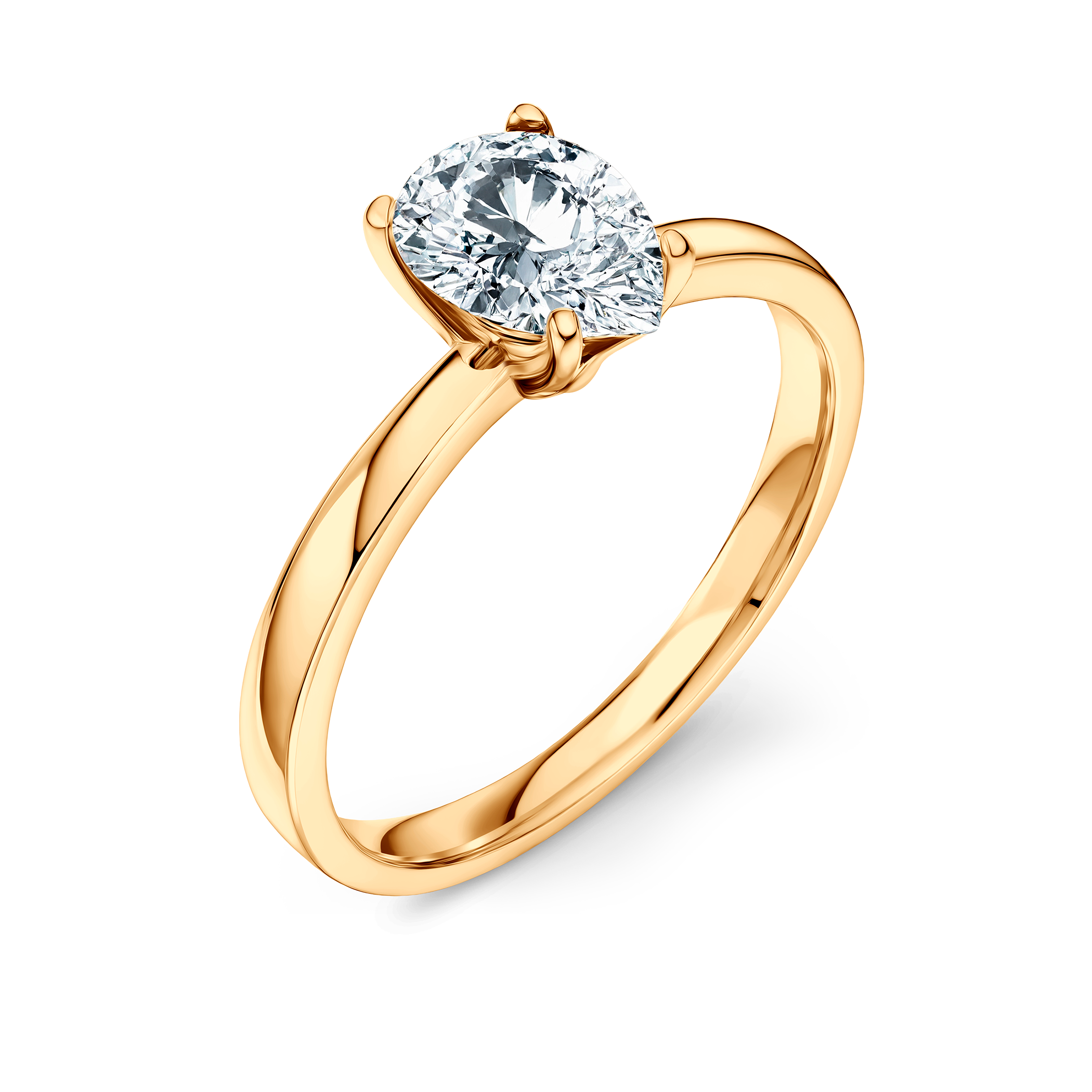 Pierścionek zaręczynowy Savicki: złoty, diament laboratoryjny - 3