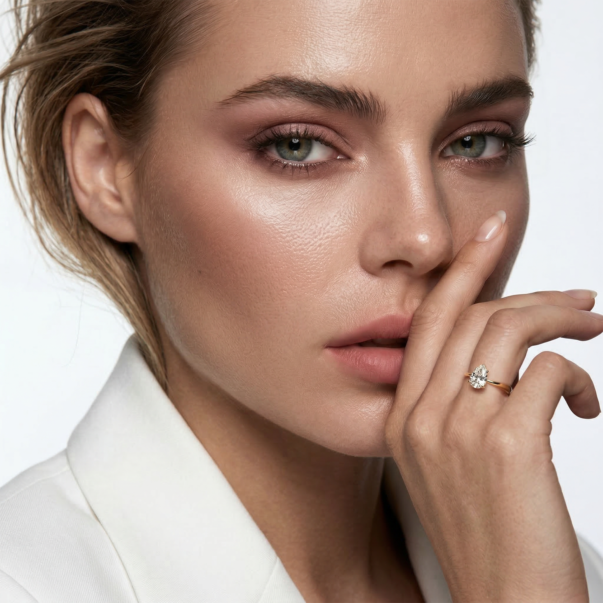 Pierścionek zaręczynowy Savicki: złoty, diament laboratoryjny - 4