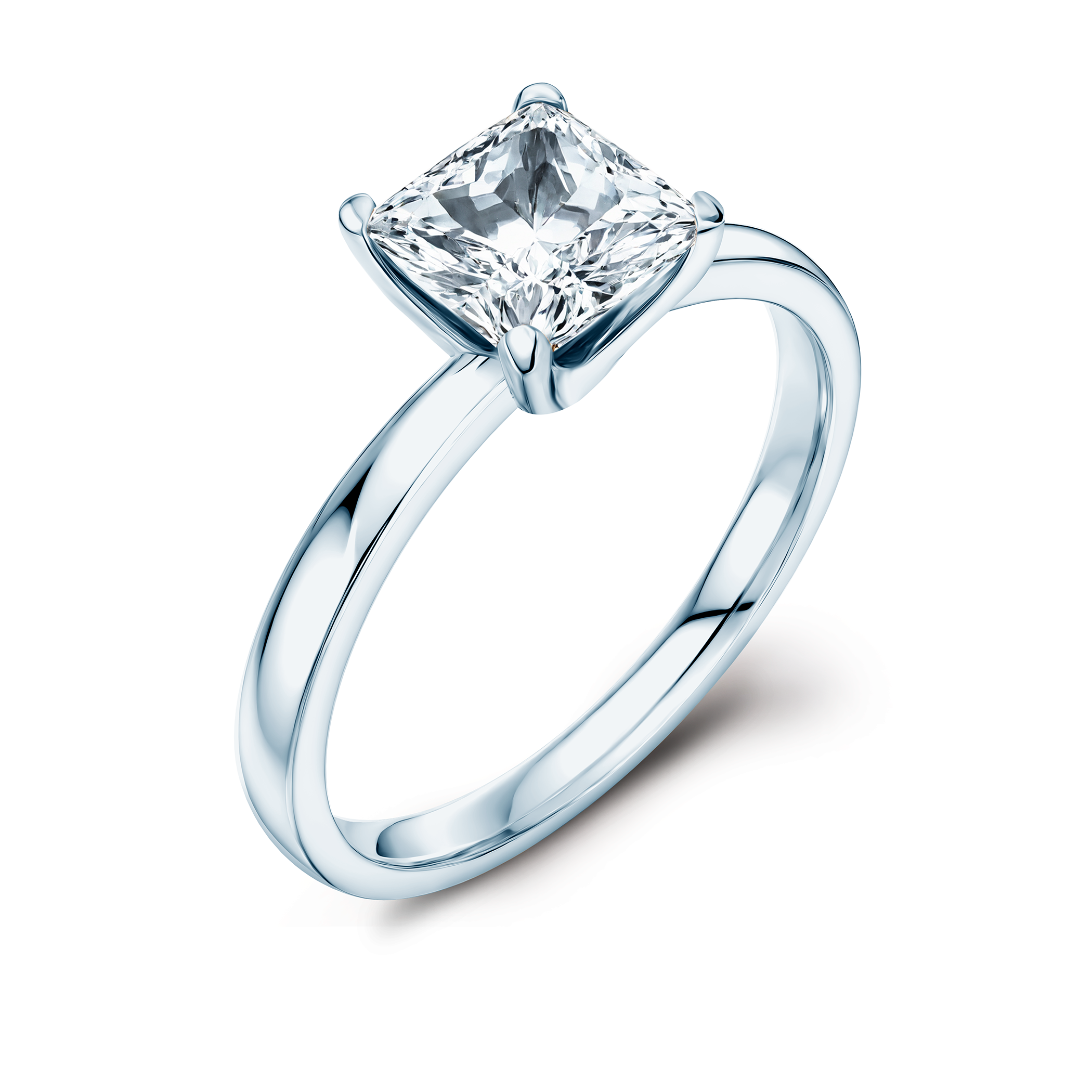 Pierścionek zaręczynowy Savicki: białe złoto, diament laboratoryjny - 3