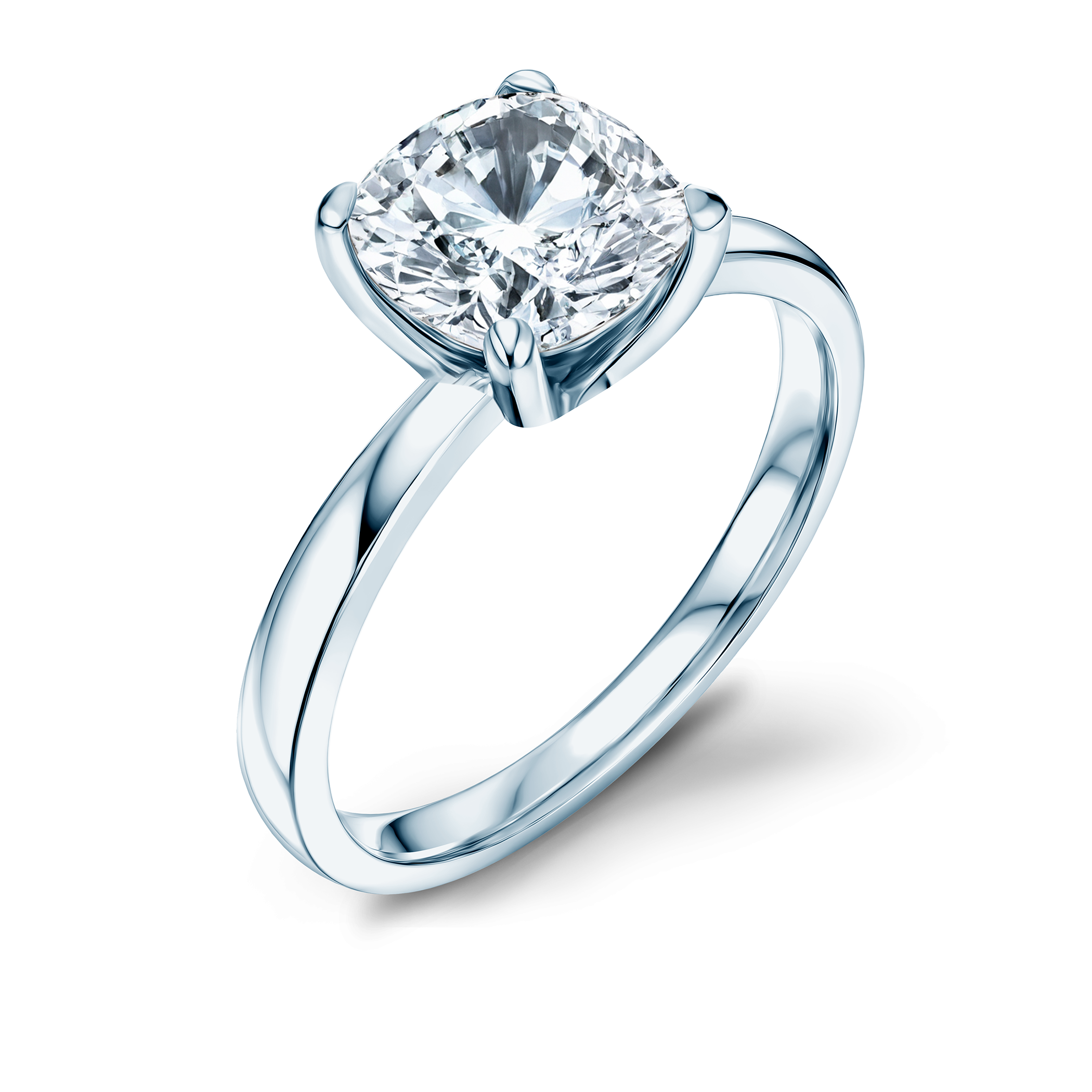 Pierścionek zaręczynowy Savicki: białe złoto, diament laboratoryjny - 3