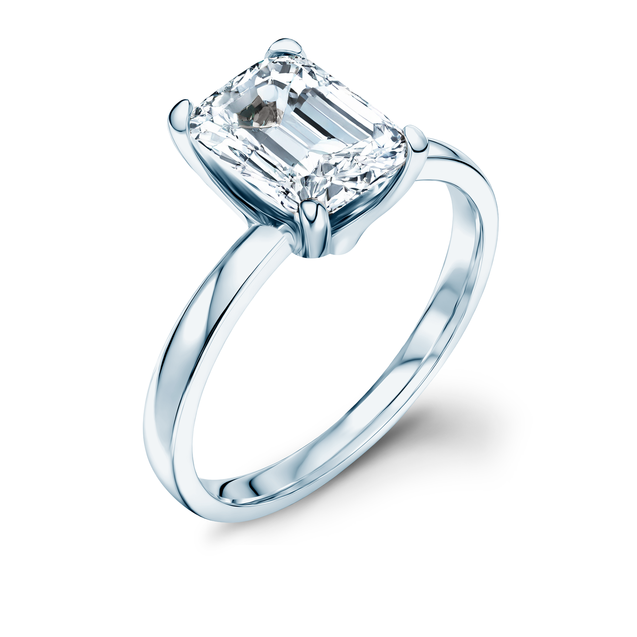 Pierścionek zaręczynowy Savicki: białe złoto, diament laboratoryjny - 3