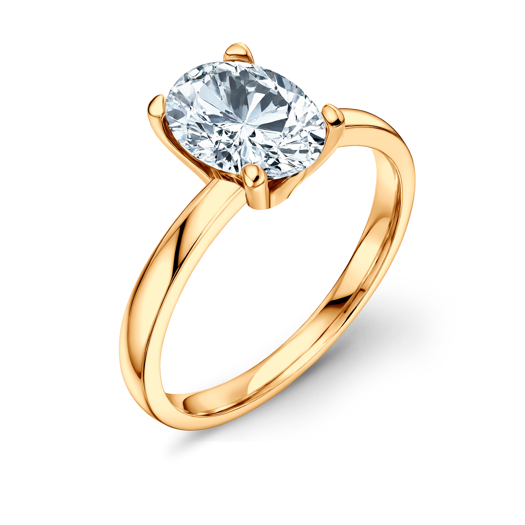 Pierścionek zaręczynowy Savicki: złoty, diament laboratoryjny - 3