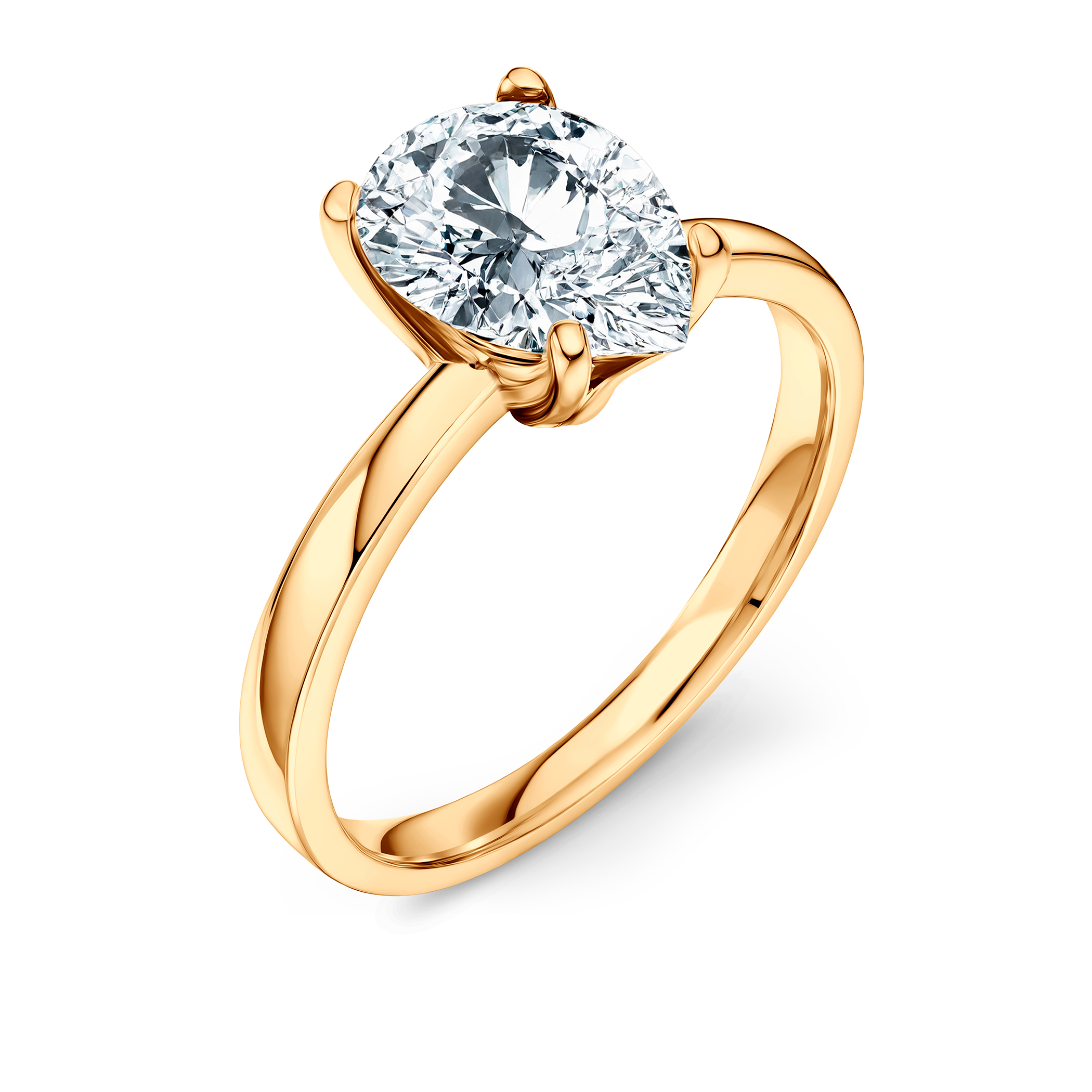 Pierścionek zaręczynowy Savicki: złoty, diament laboratoryjny - 3