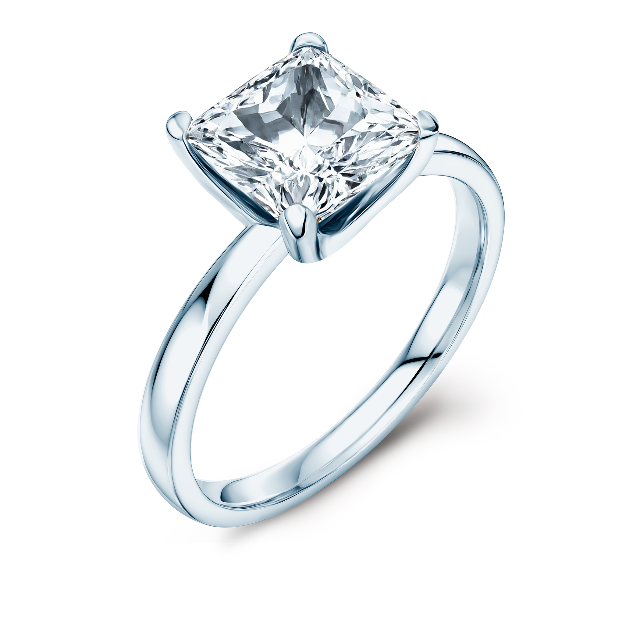 Pierścionek zaręczynowy Savicki: białe złoto, diament laboratoryjny - 3