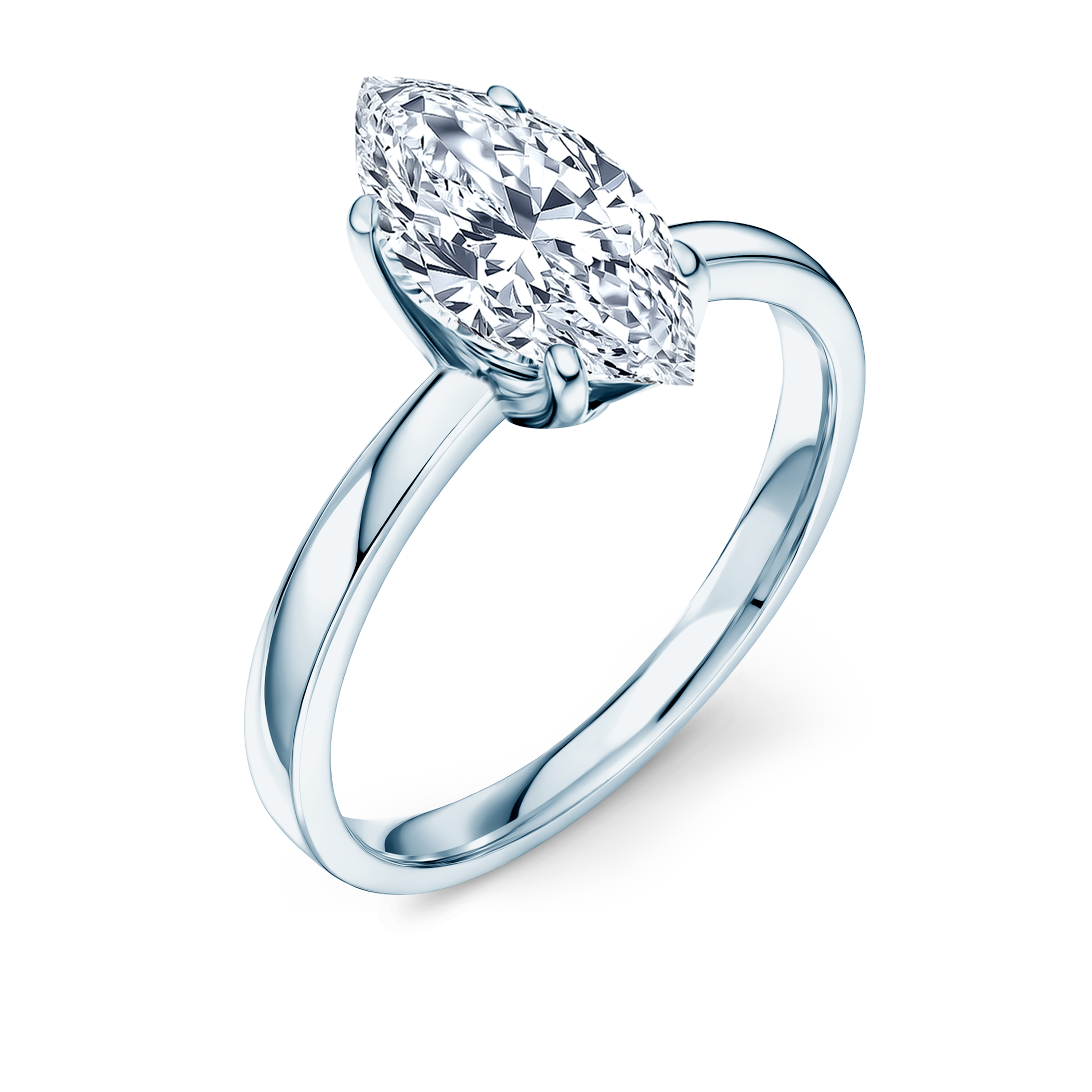 Pierścionek zaręczynowy Savicki: białe złoto, diament laboratoryjny - 3