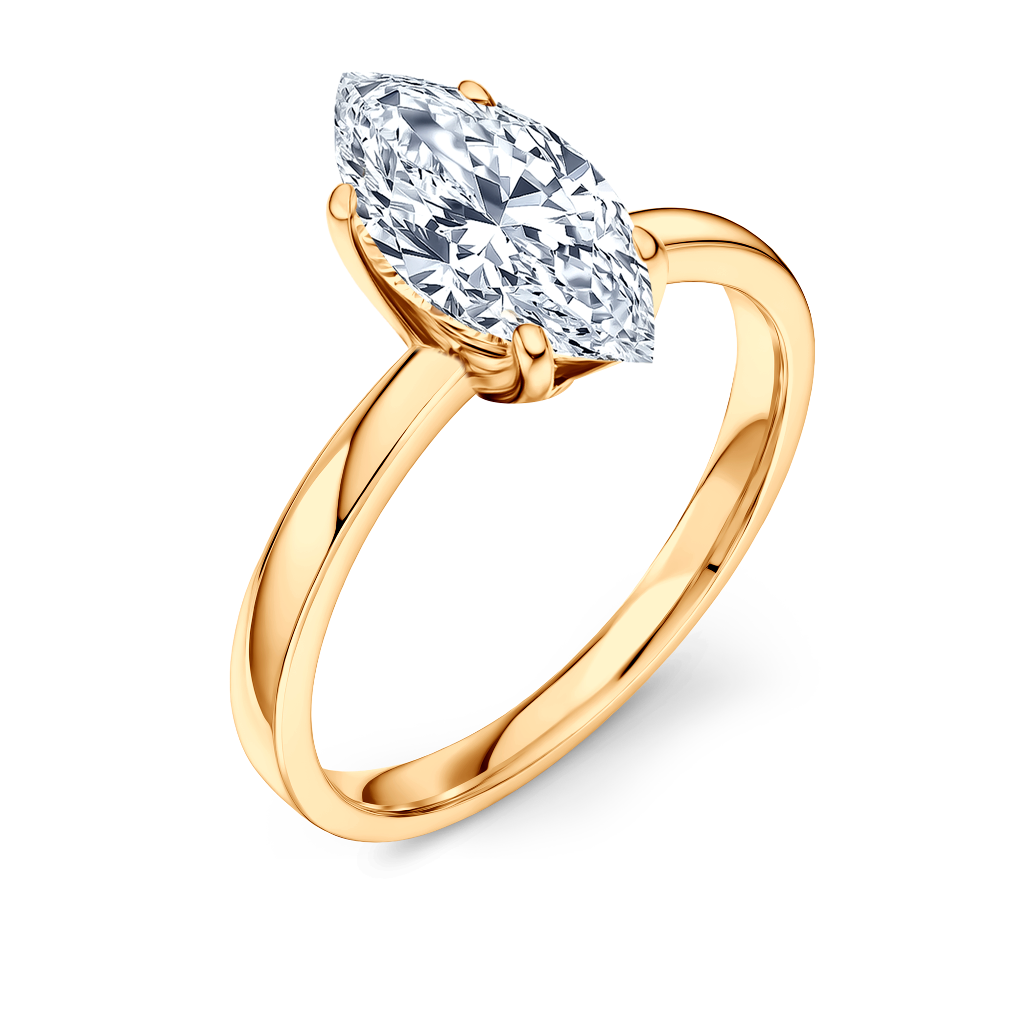 Pierścionek zaręczynowy Savicki: złoty, diament laboratoryjny - 3