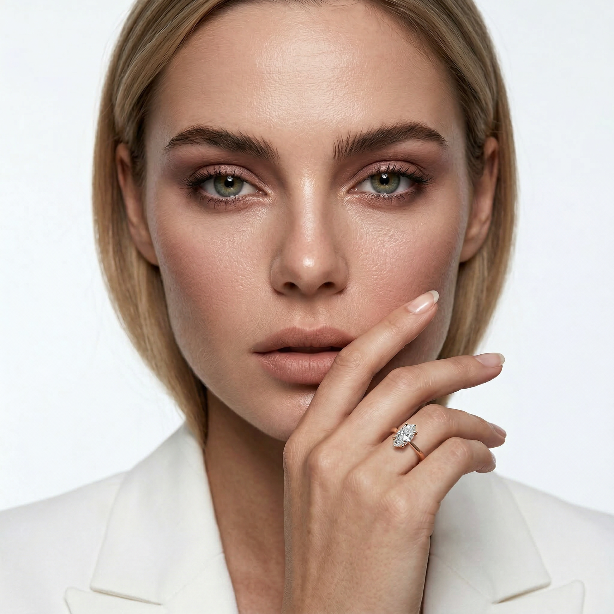 Pierścionek zaręczynowy Savicki: złoty, diament laboratoryjny - 4