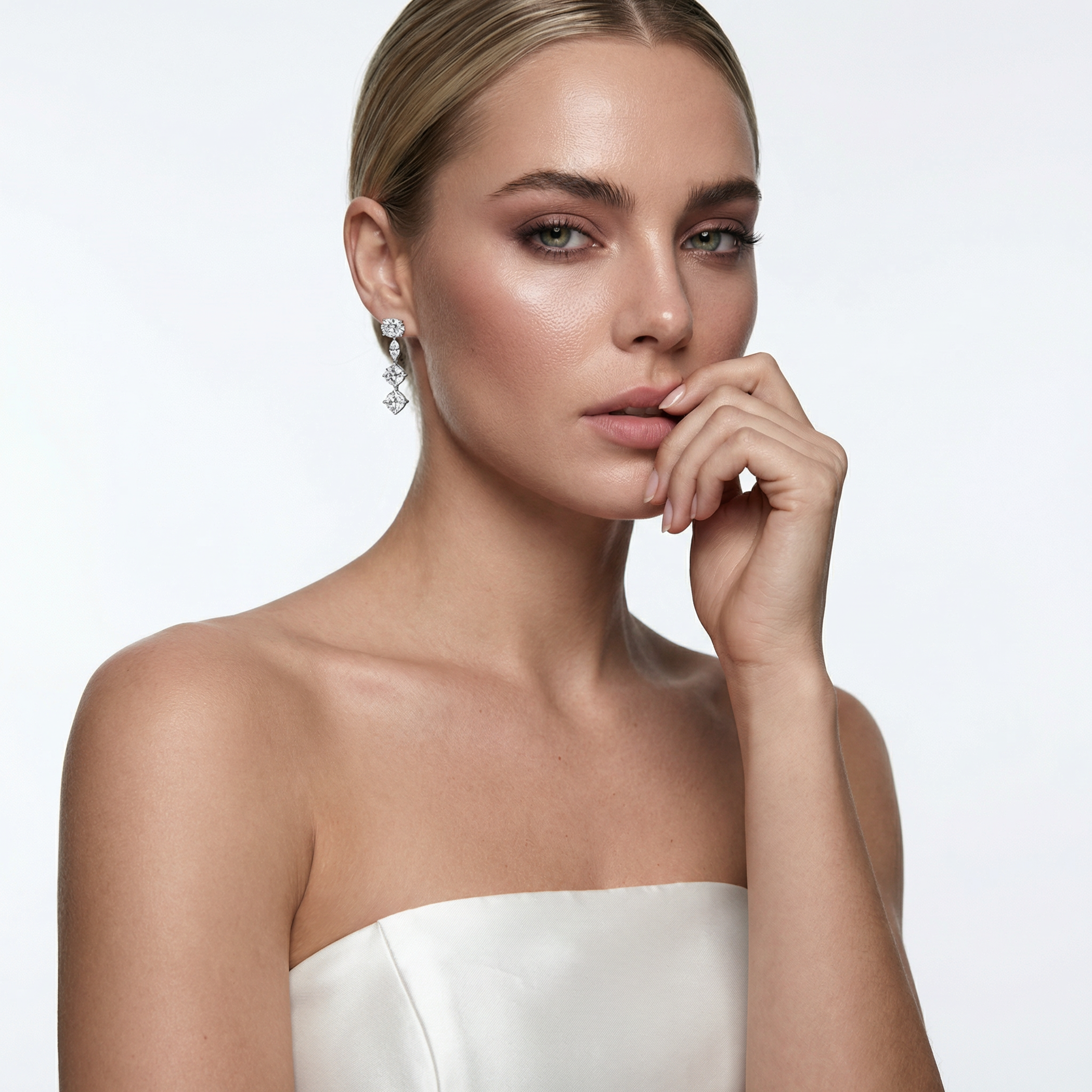 Ohrringe Eterniàle, silbern, Zirkonia - 7