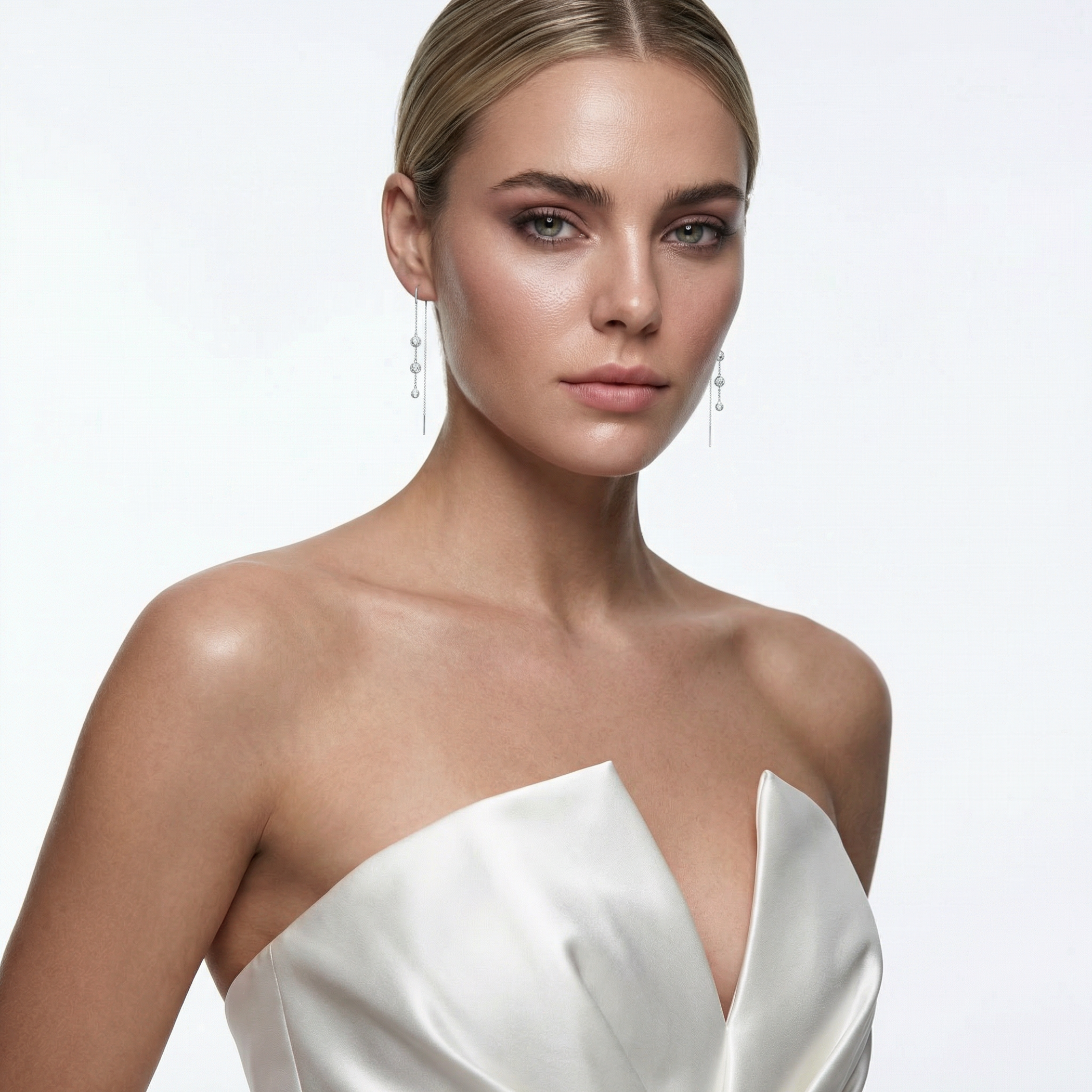 Kolczyki Eterniàle, srebrne, cyrkonie - 4