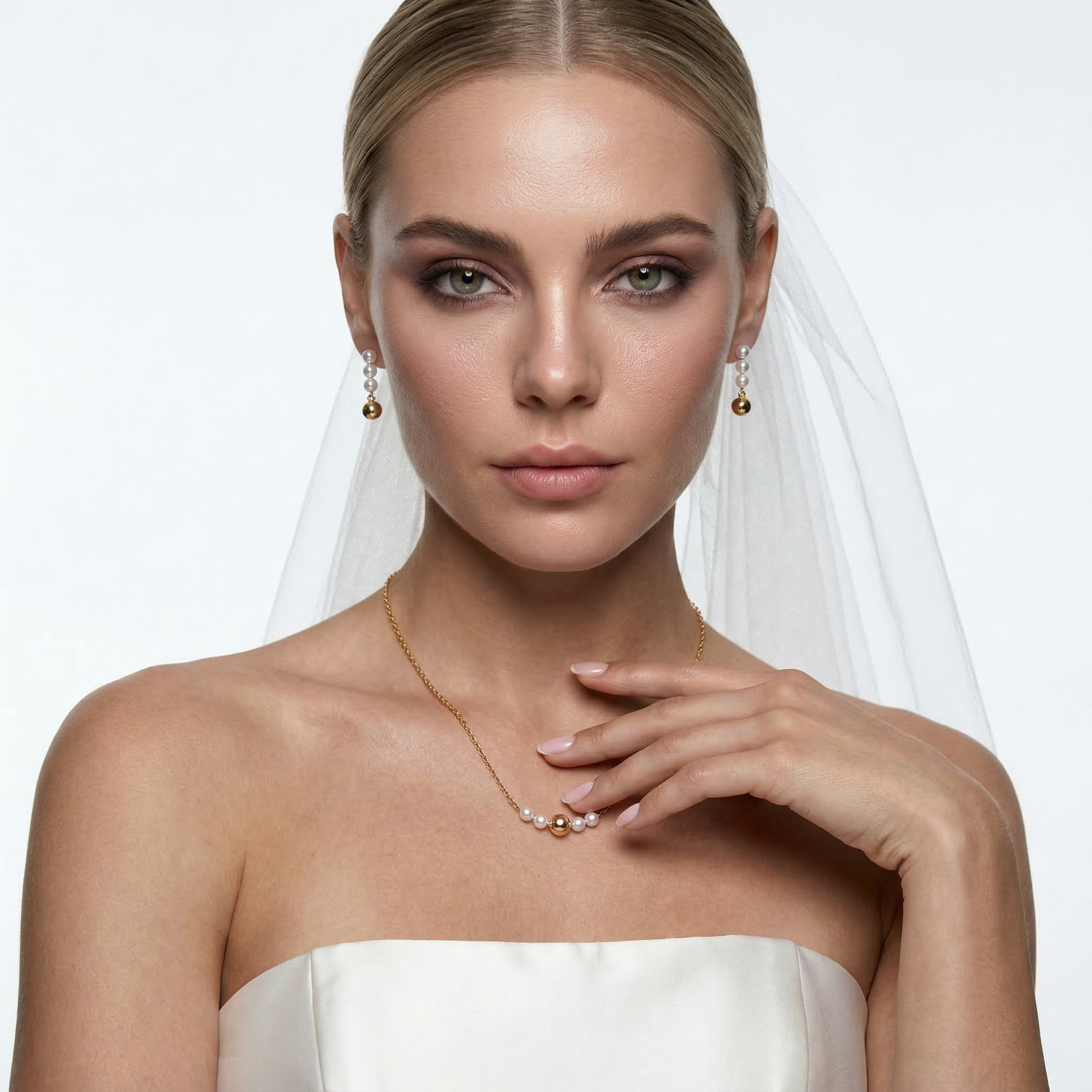 Ohrringe Eterniàle, silbern, Perlen - 5