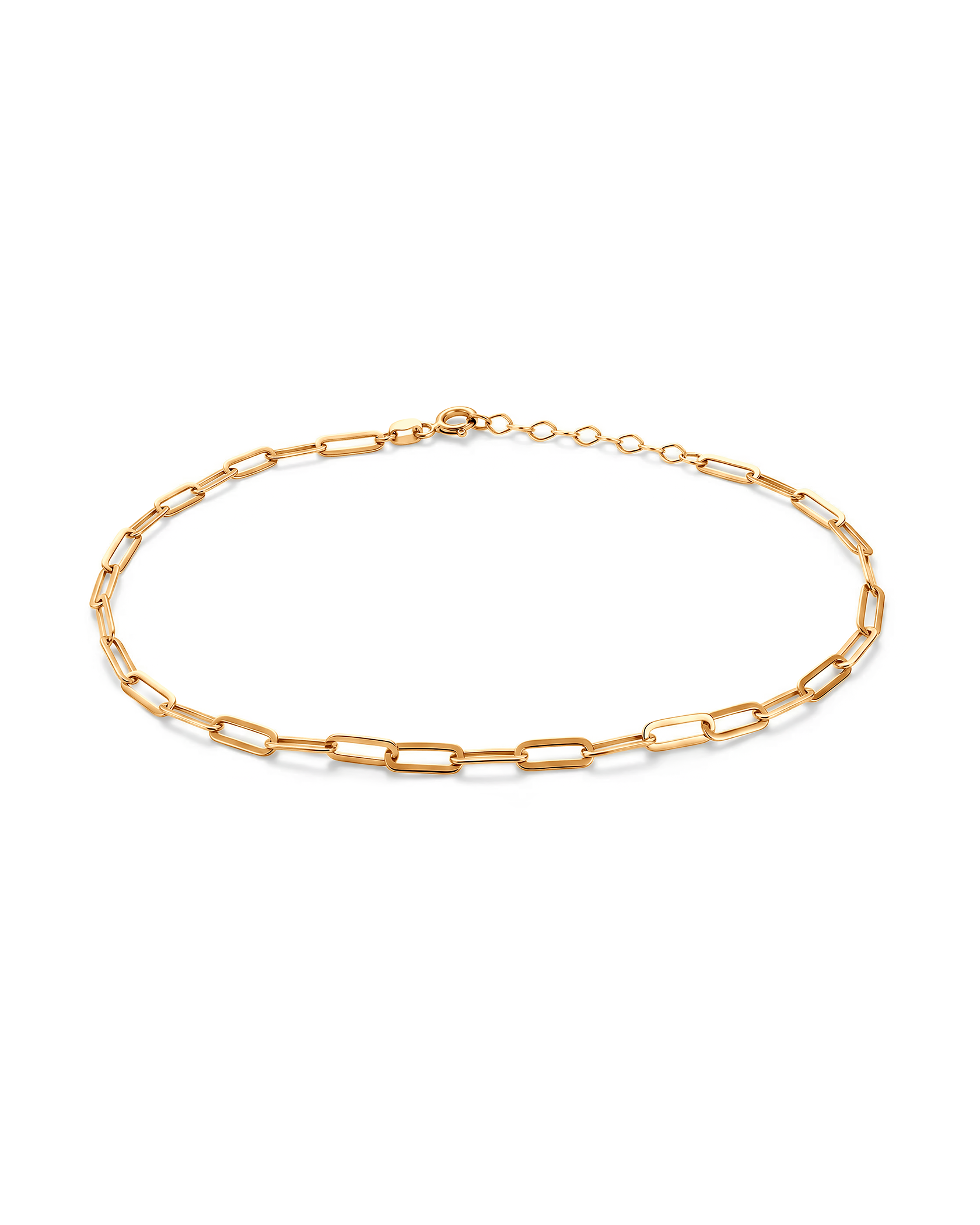 Bransoletka na nogę Łańcuszkowa ze złota 2,7mm