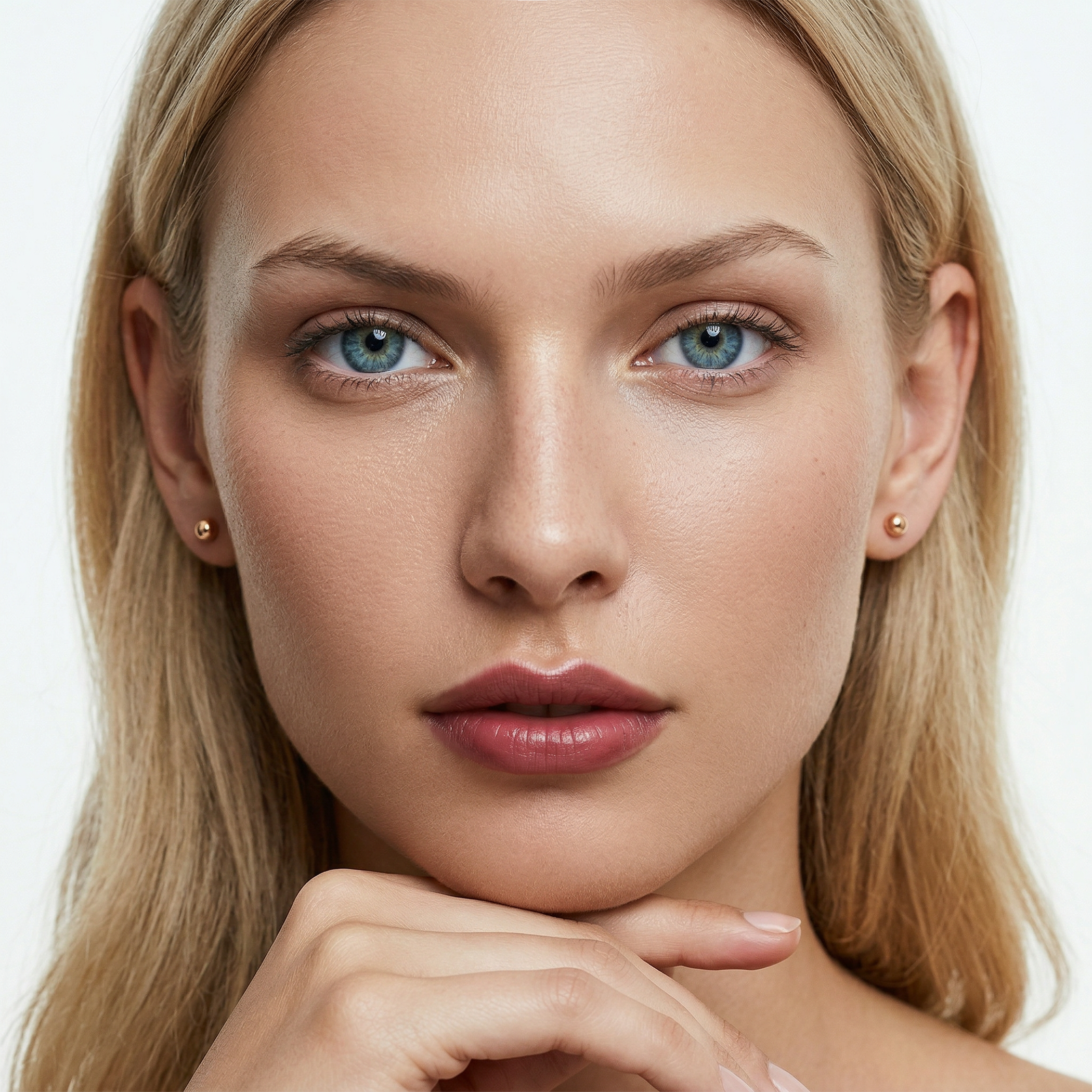 Kolczyki kulki Savicki: Super lekkie złote (585) 8mm. - 5