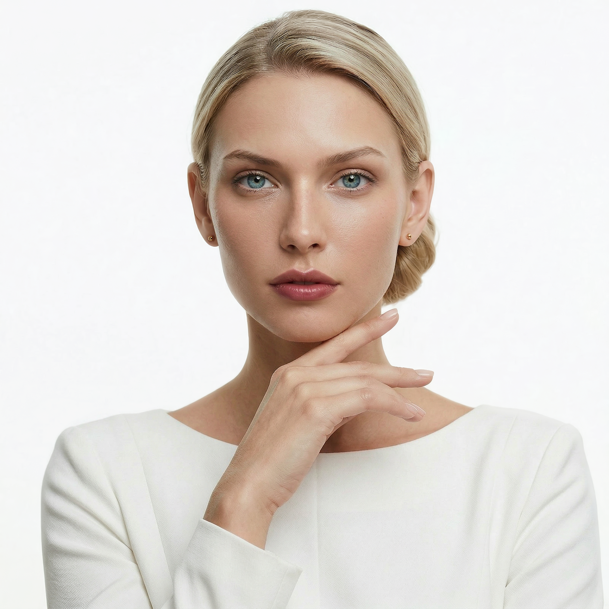 Kolczyki kulki Savicki: Super lekkie złote (585) 6mm - 5