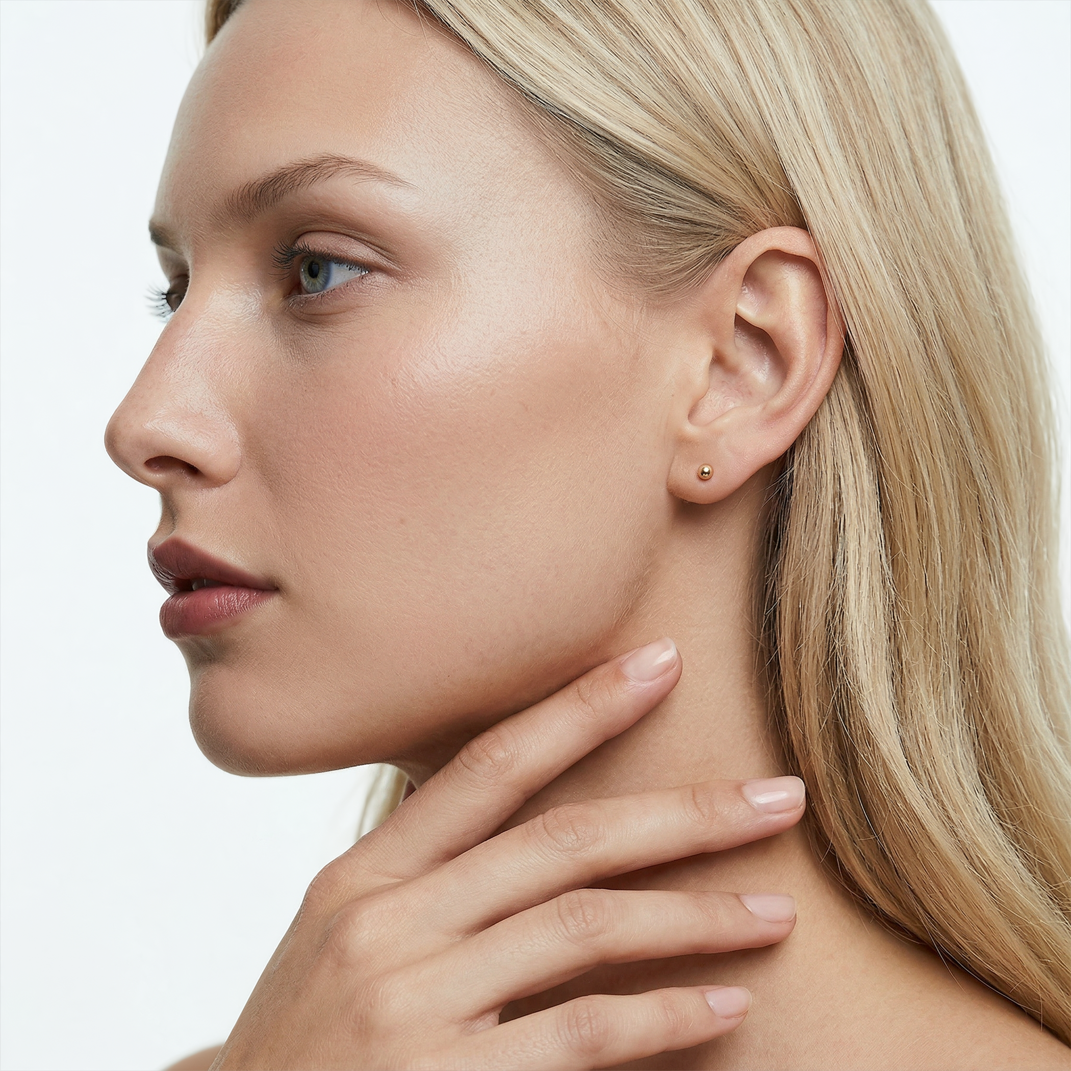 Kolczyki kulki Savicki: Super lekkie złote (585) 4mm - 4