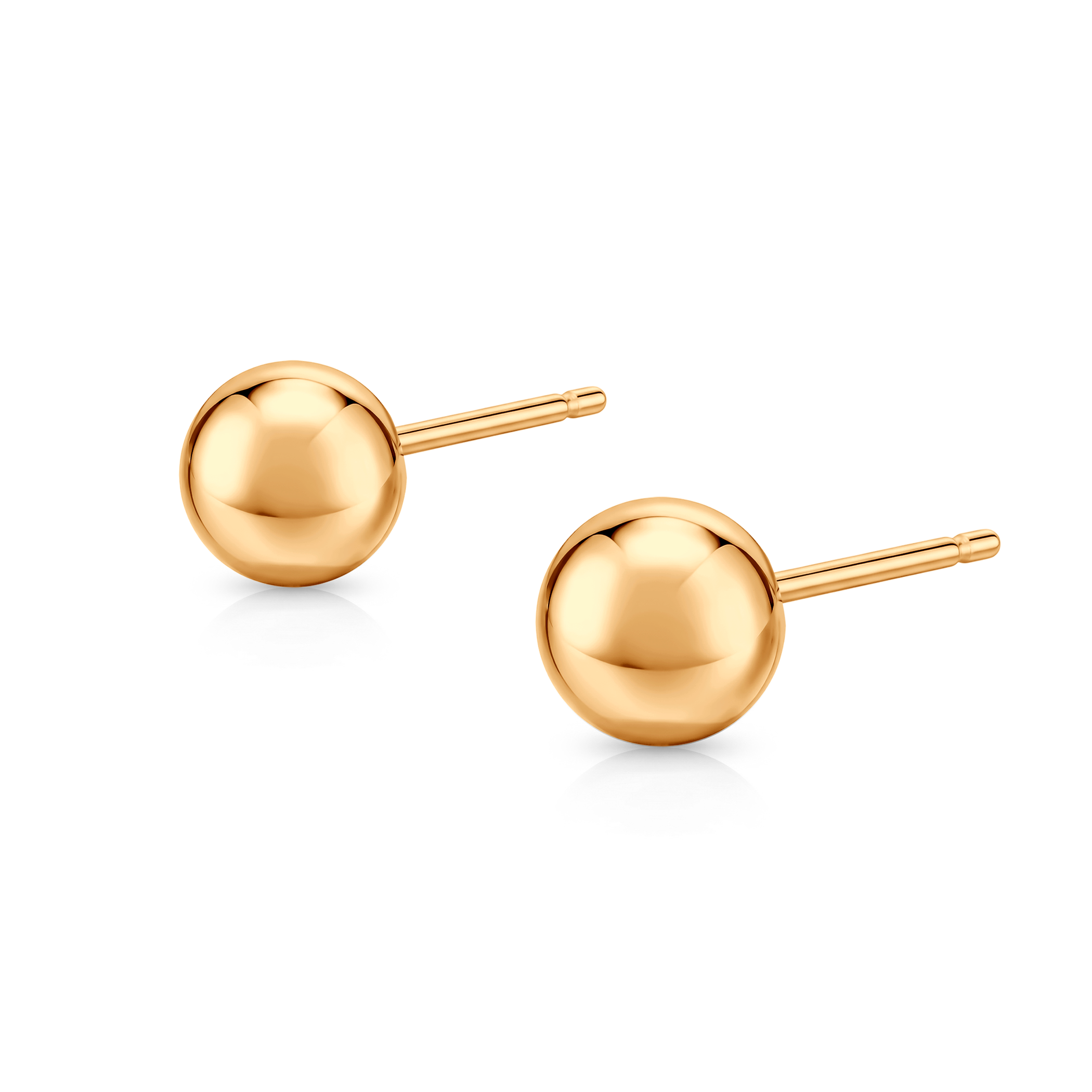 Kolczyki kulki Savicki: Super lekkie złote (585) 3mm - 3