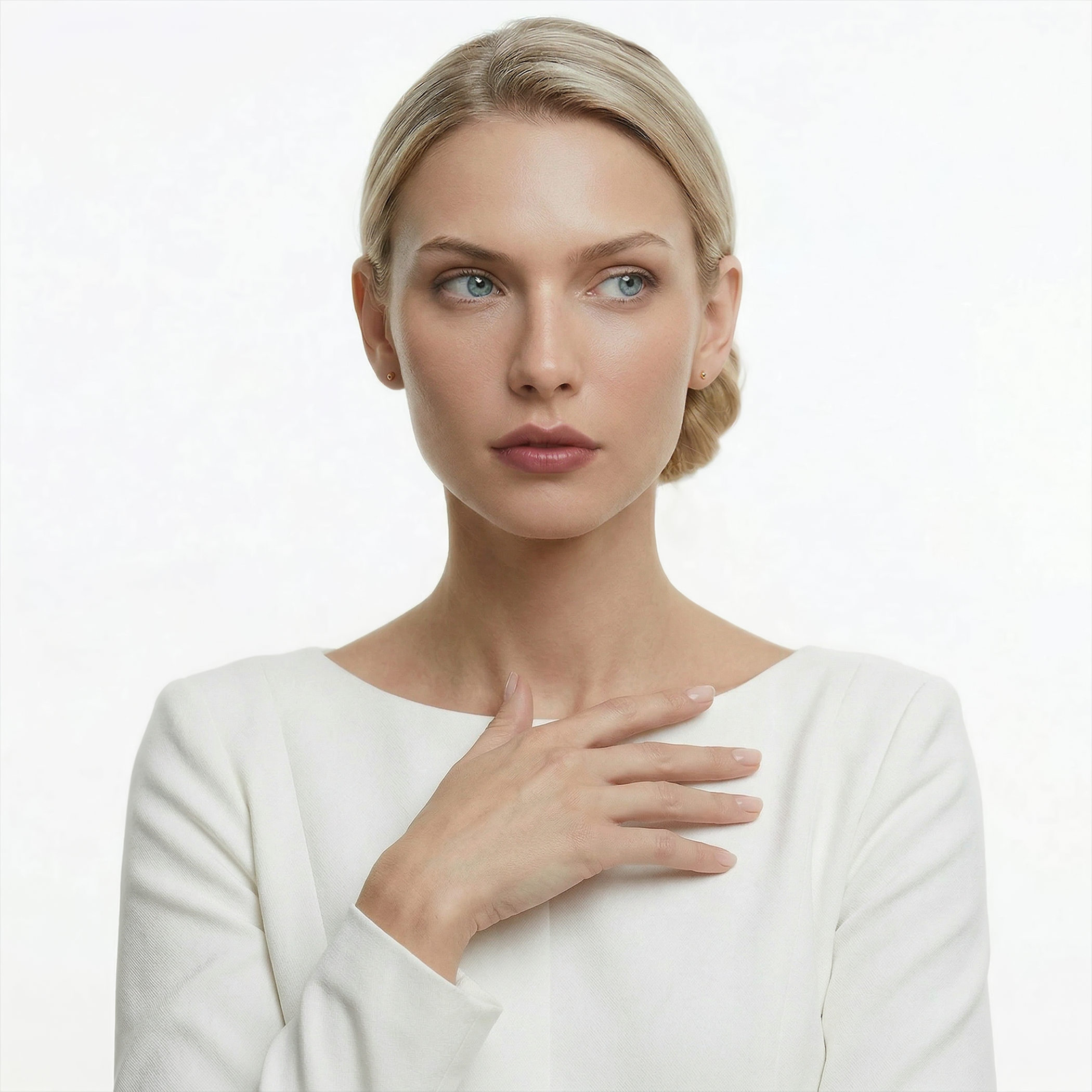 Kolczyki kulki Savicki: Super lekkie złote (585) 3mm - 4