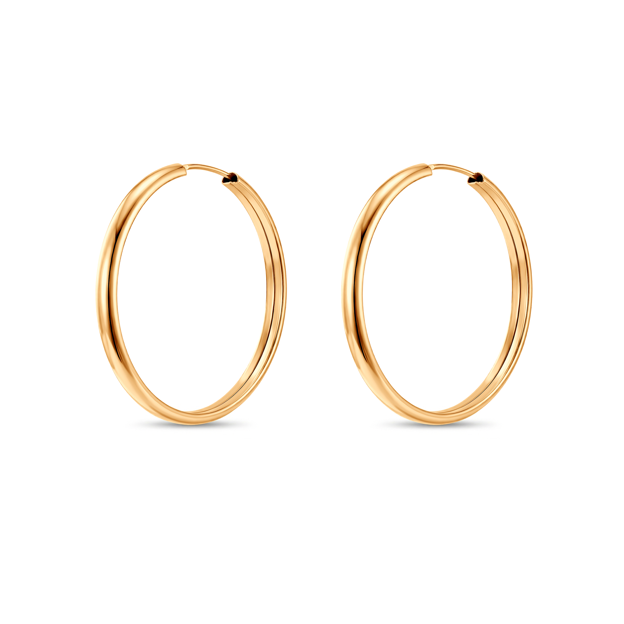 Kolczyki koła Savicki: złote 3cm