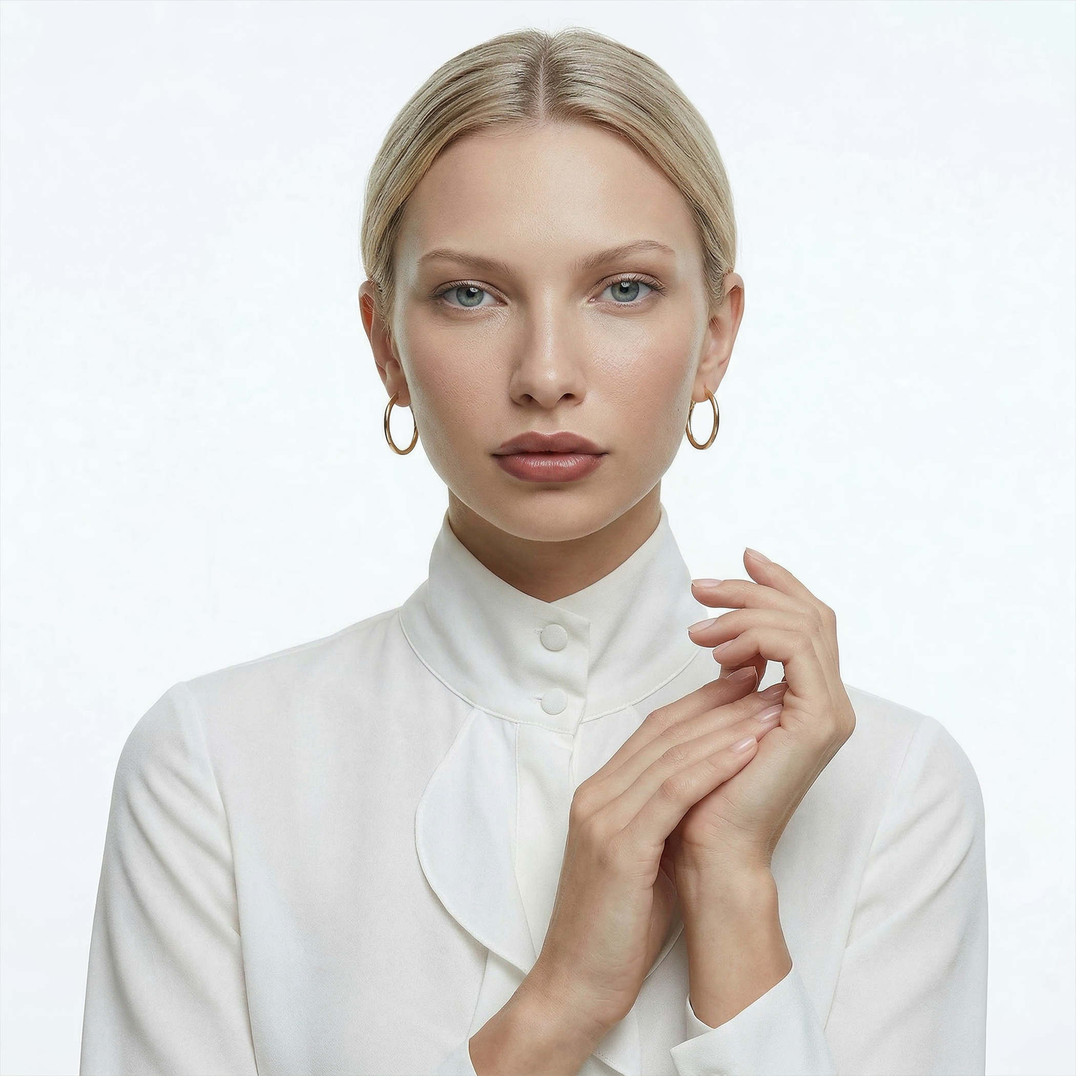 Kolczyki koła Savicki: złote 3cm - 5