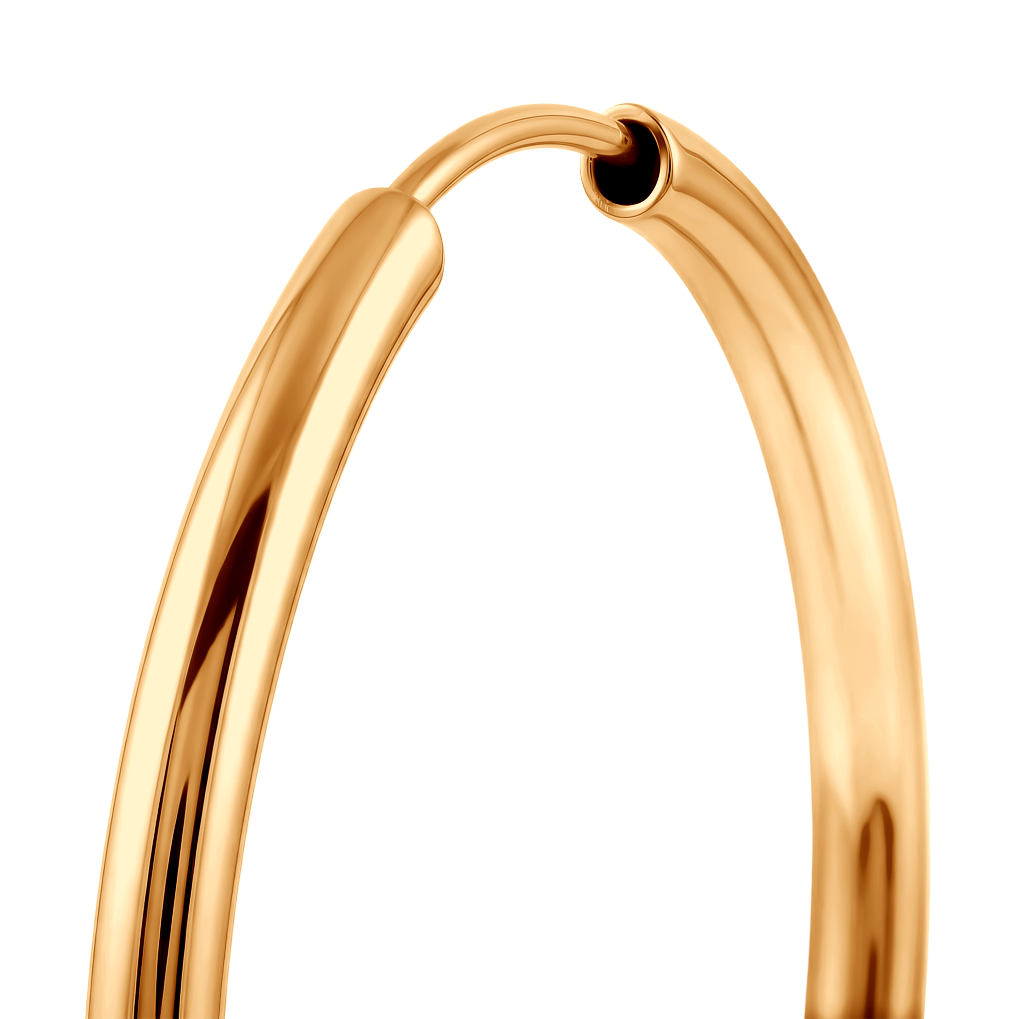 Lekkie Kolczyki koła Savicki: diamentowane złote (585) 2,5cm - 3