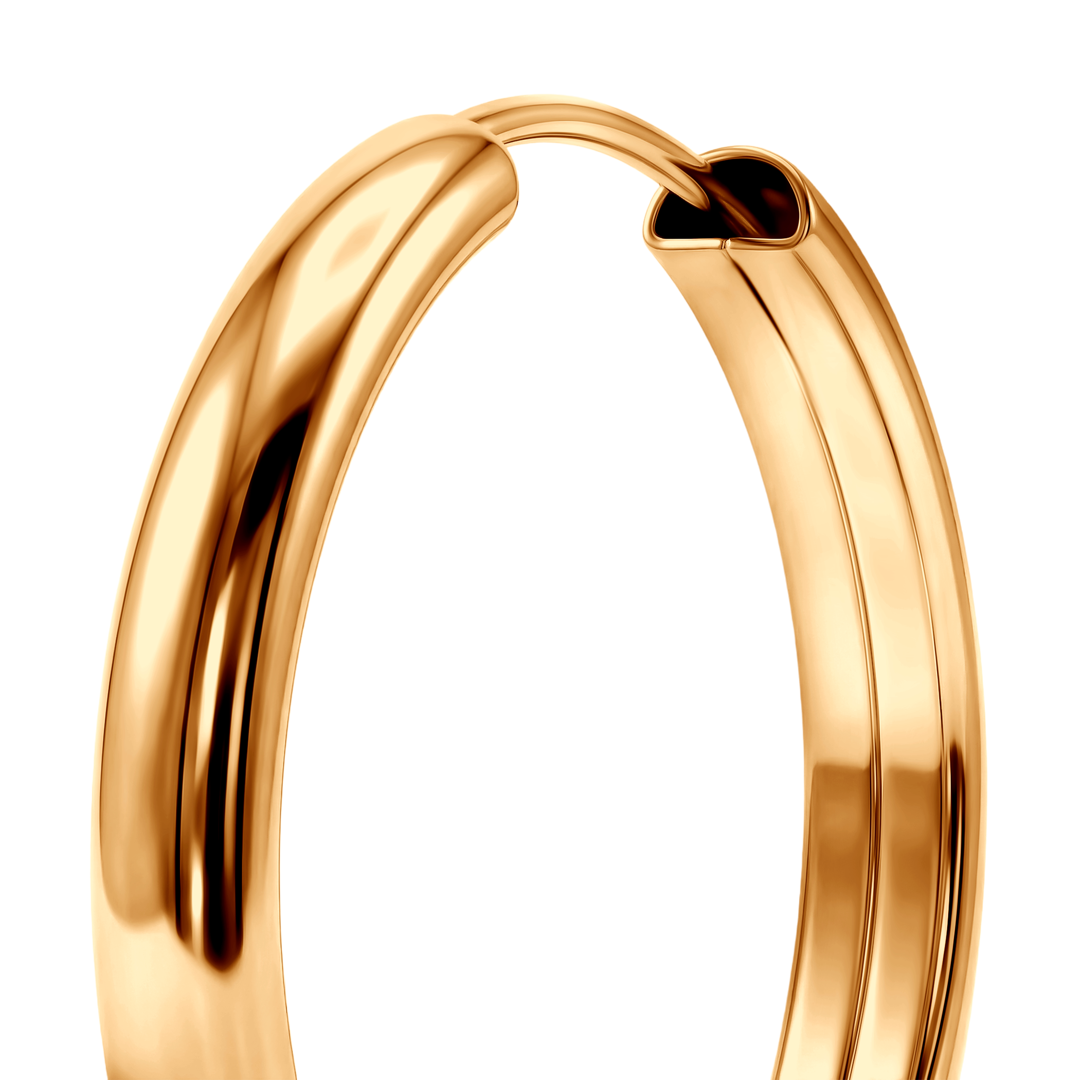 Lekkie Kolczyki koła Savicki: złote (585) 2cm - 3