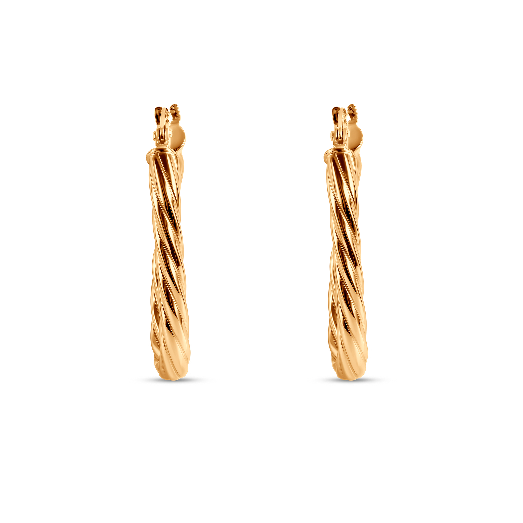 Kolczyki Savicki: złote owale (585) - 3