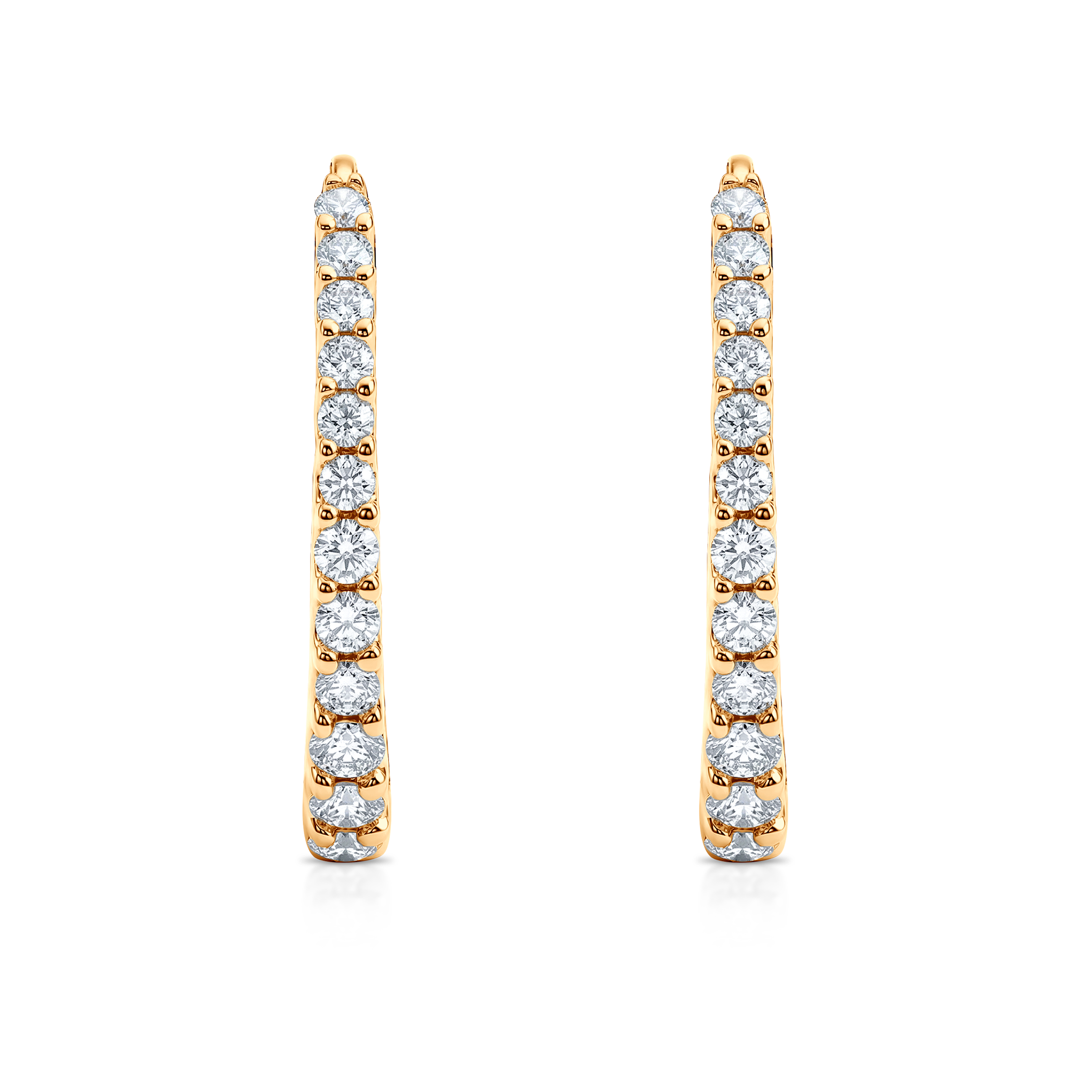 Kolczyki Savicki: złote (585) rząd cyrkonii. - 3