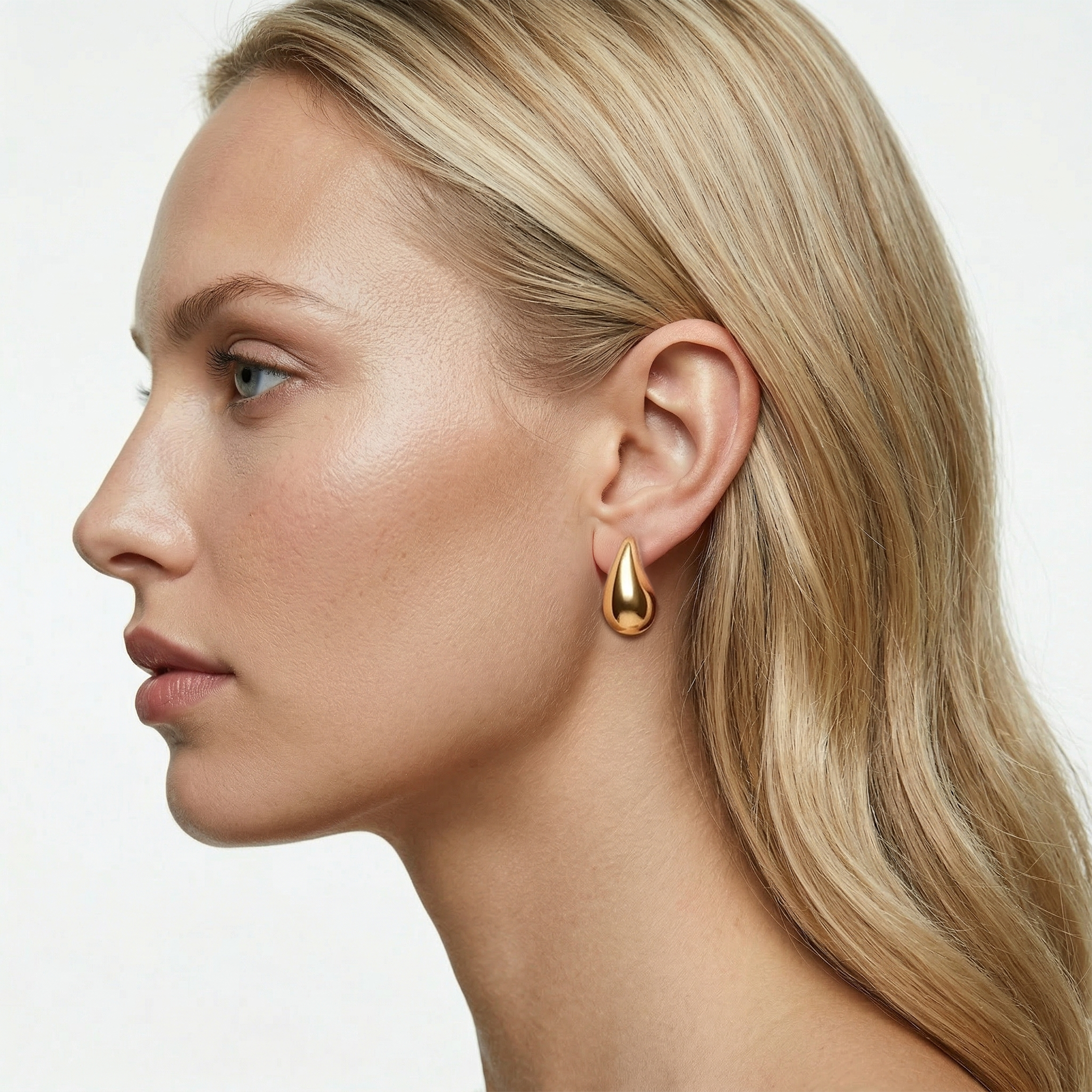 Kolczyki krople Savicki: złote - 4