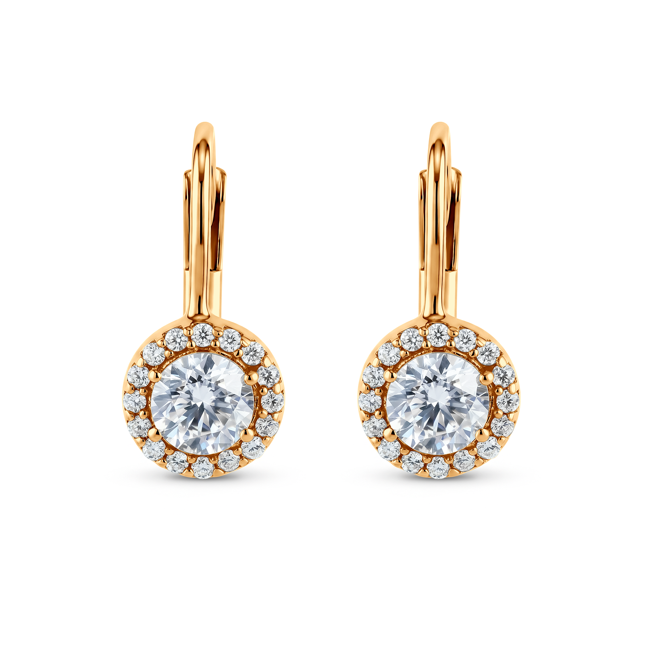 Kolczyki Savicki: złote, cyrkonie