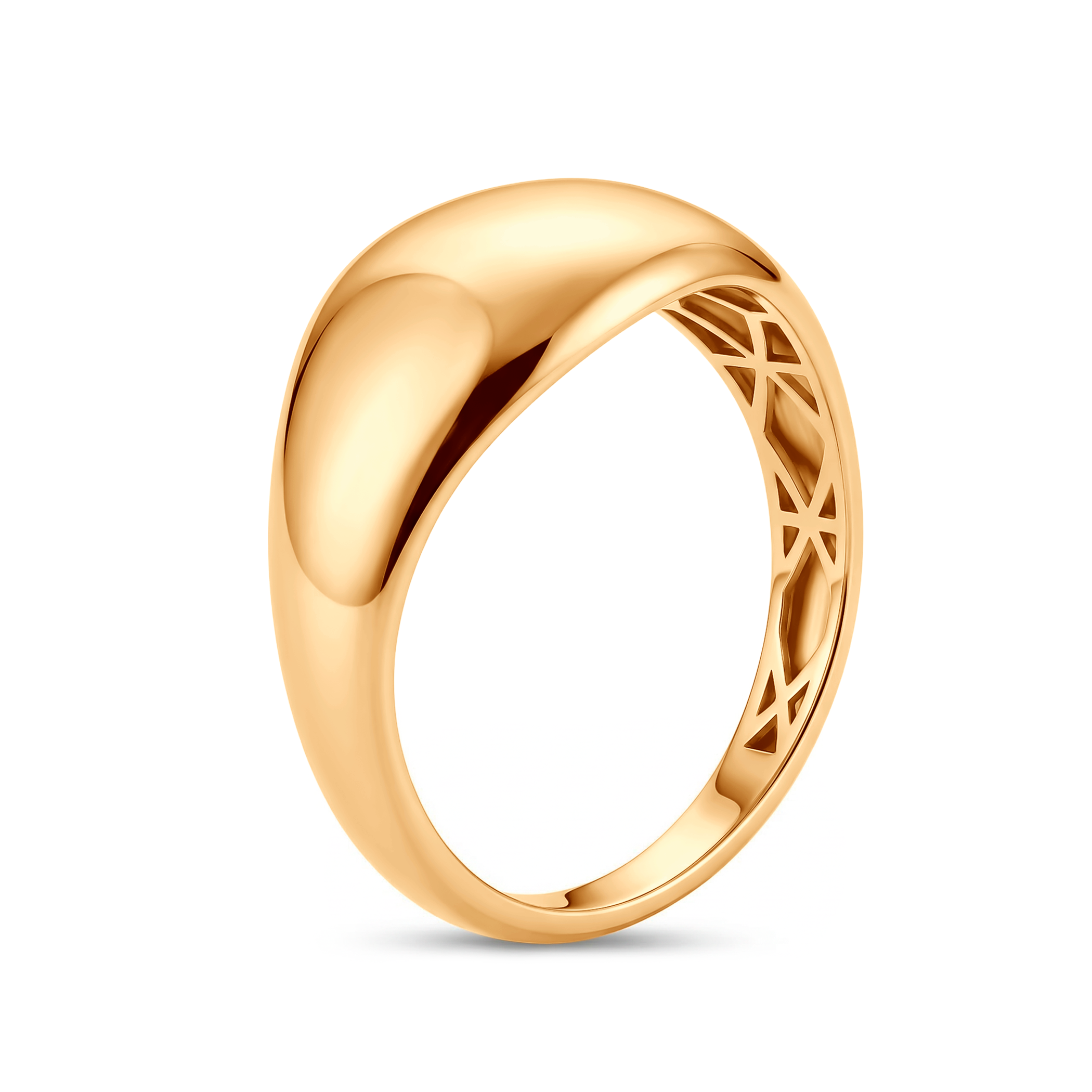 Pierścionek SAVICKI: złoty gładkie wypukły - 3