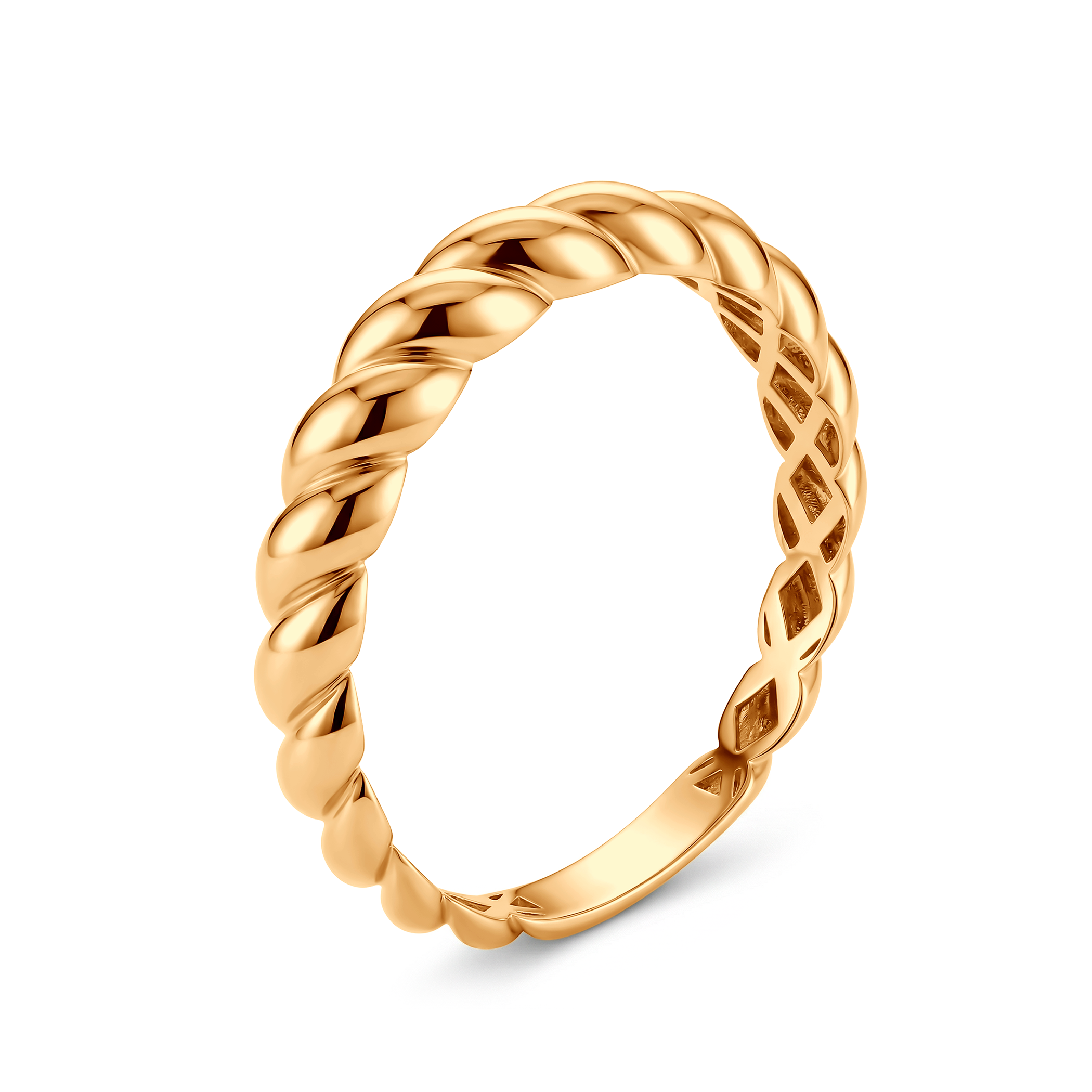 Pierścionek SAVICKI: złoty pleciony - 3