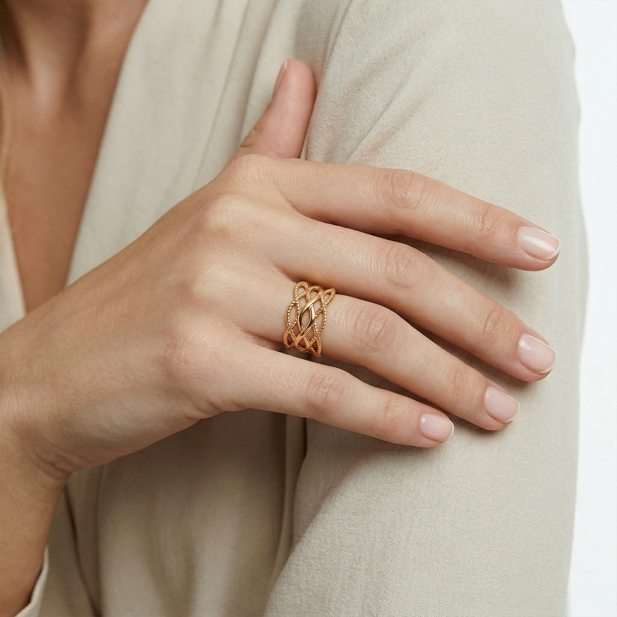 Ring SAVICKI: Gold Unendlichkeitszeichen - 6